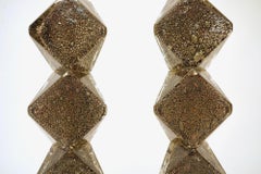 Pair of Murano Table Lamps. A. Dona signed. Piattelli curated Maestro collection