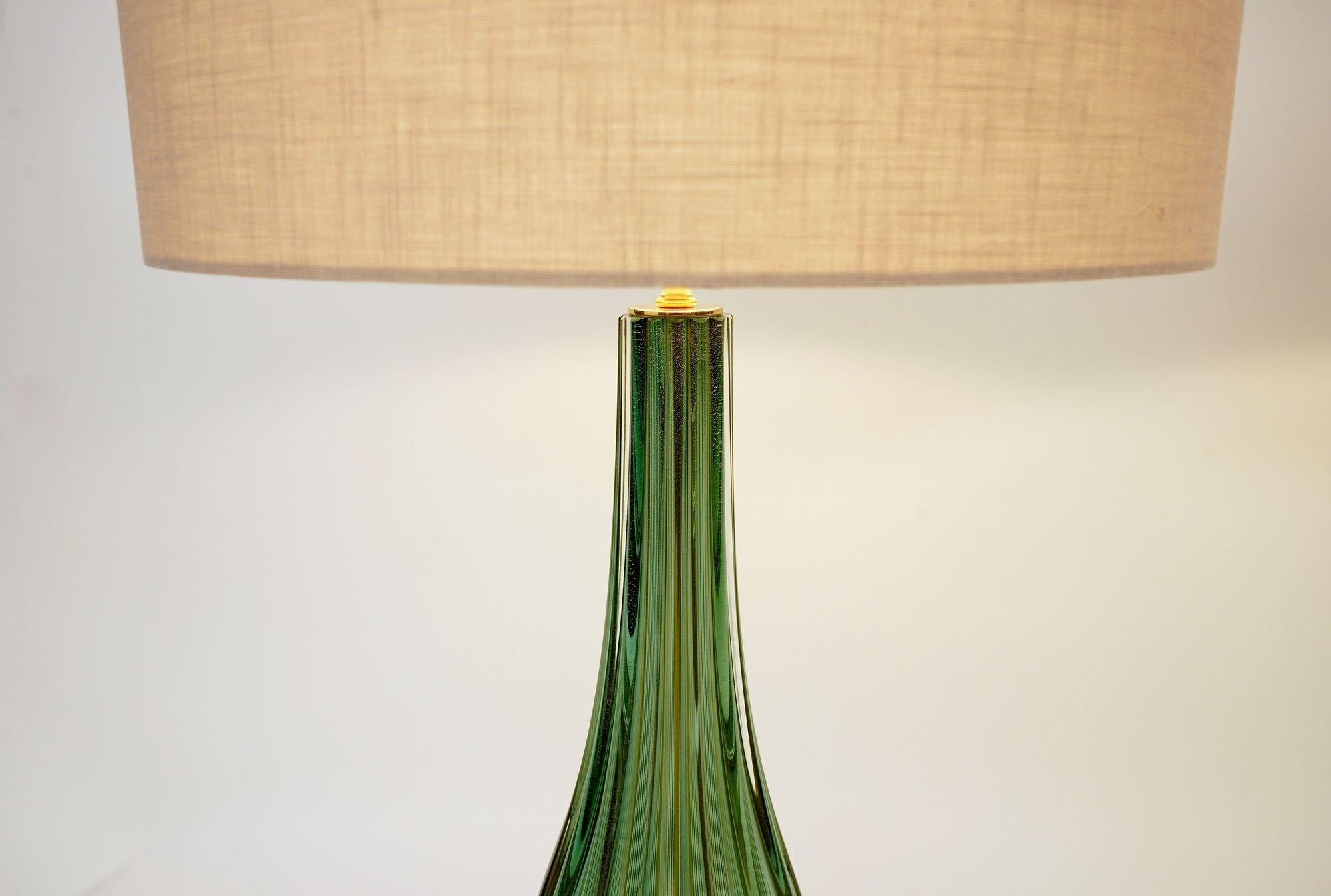 Pair of Murano Table Lamps. A. Dona signed. Piattelli curated Maestro collection Moderno de mediados de siglo en venta