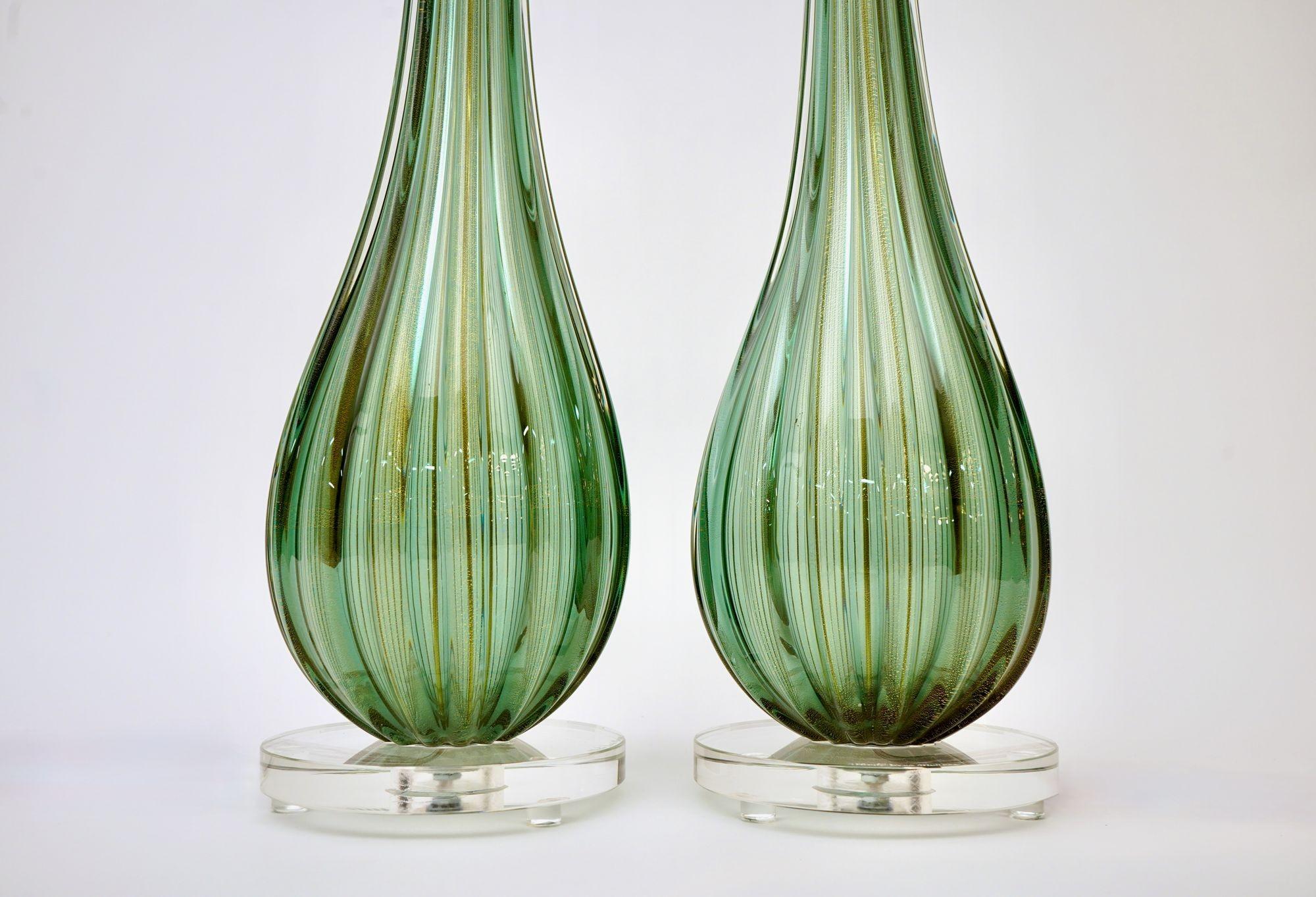 Pair of Murano Table Lamps. A. Dona signed. Piattelli curated Maestro collection Siglo XXI y contemporáneo en venta