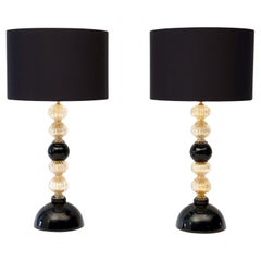 Pair of Murano Table Lamps. A. Dona signed. Piattelli curated Maestro collection Pair of Murano Table Lamps. A. Dona signed. Piattelli curated Maestro collection