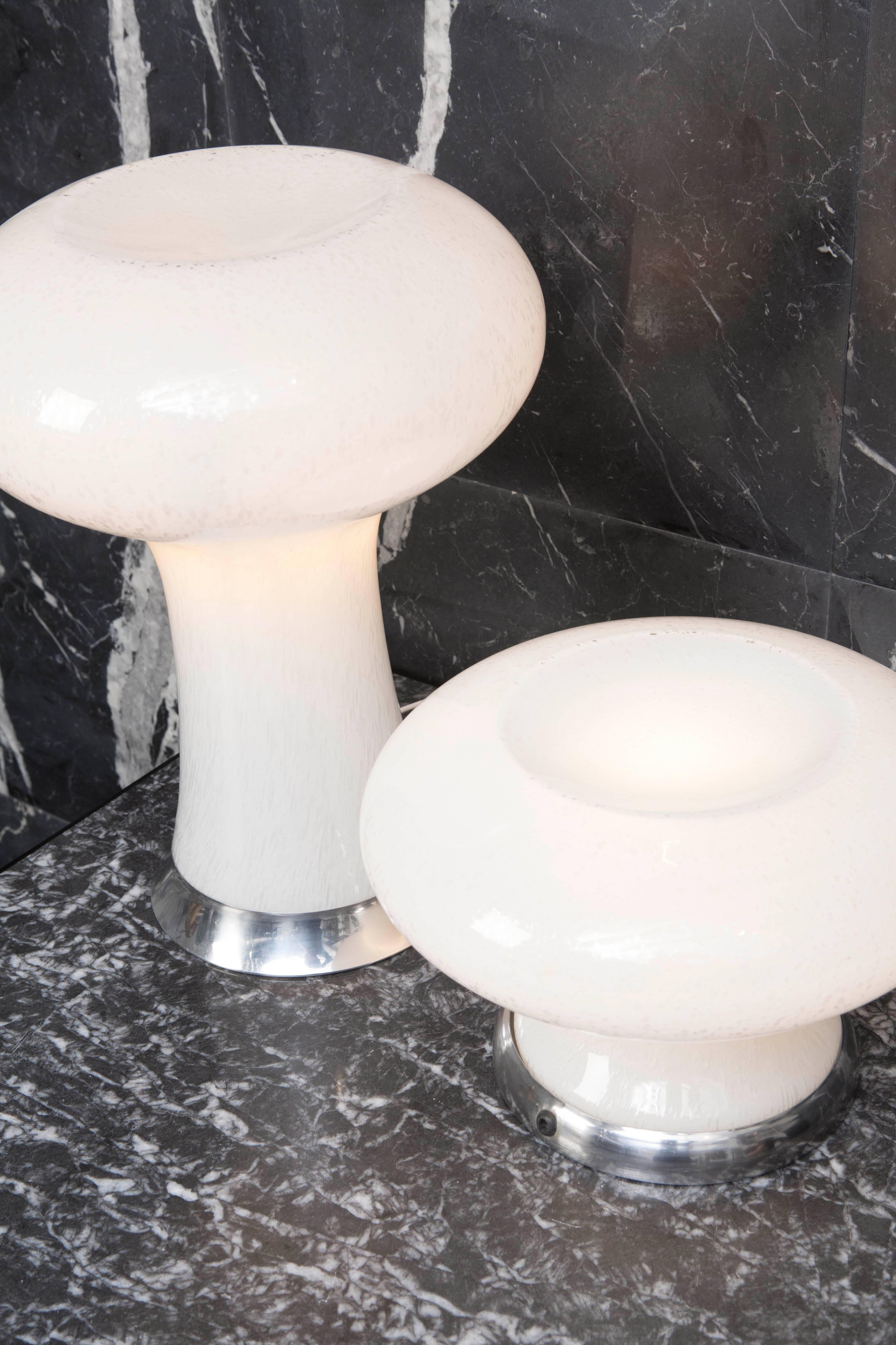 Pair of Murano Table Lamps from the 1960s For Sale 1