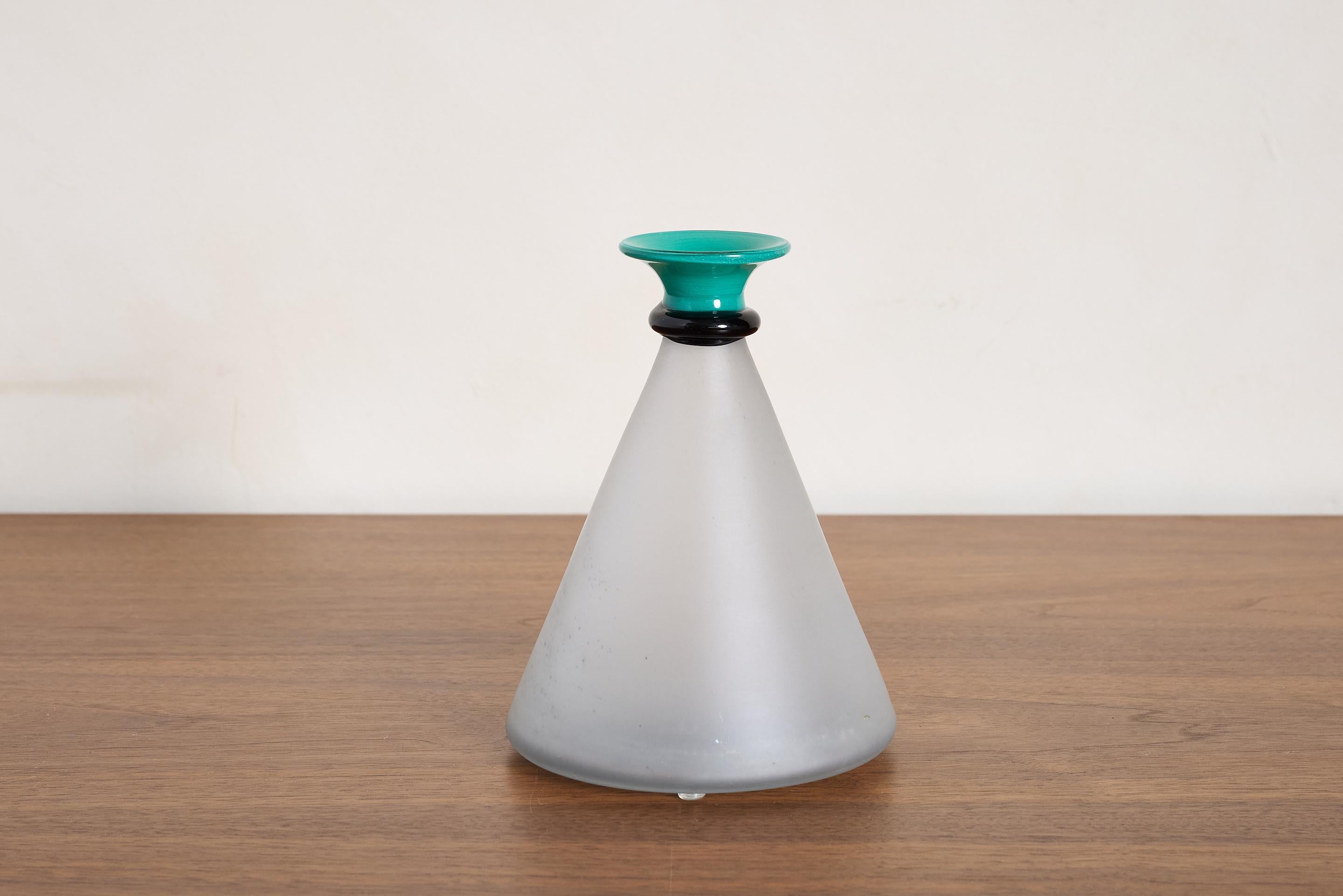 Murano Glass Pair of Murano Vessels by Maestri Muranesi For Sale