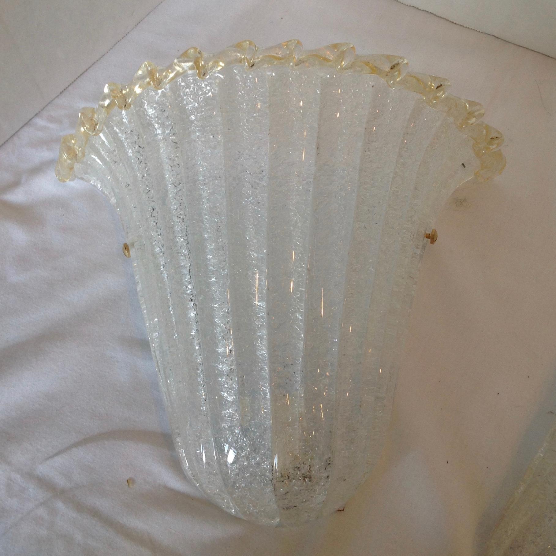 Pair of Murano Wall Sconces 1