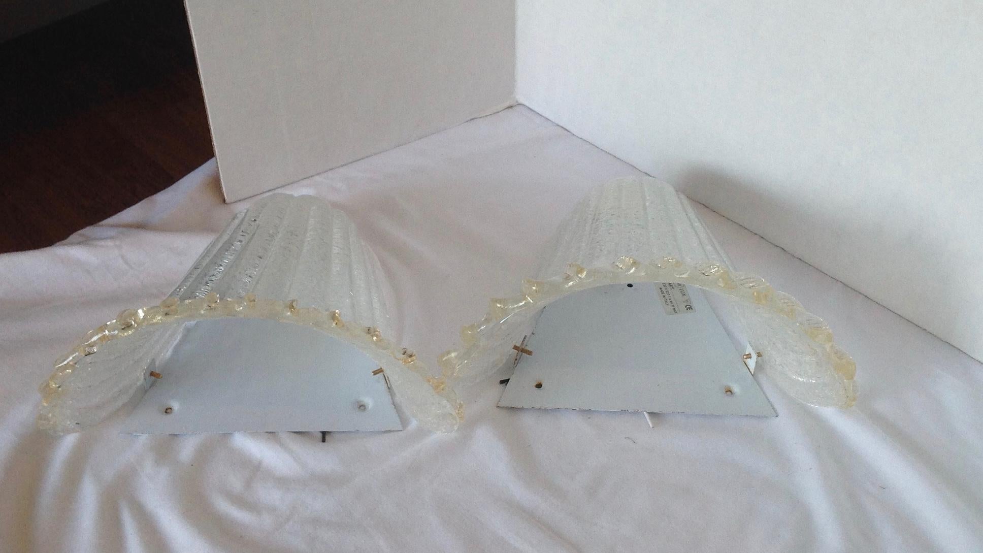 Pair of Murano Wall Sconces 2