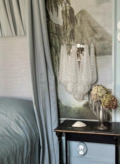 Pair of Murano Wall Sconces in Drop form