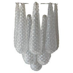 Pair of Murano Wall Sconces in Drop form