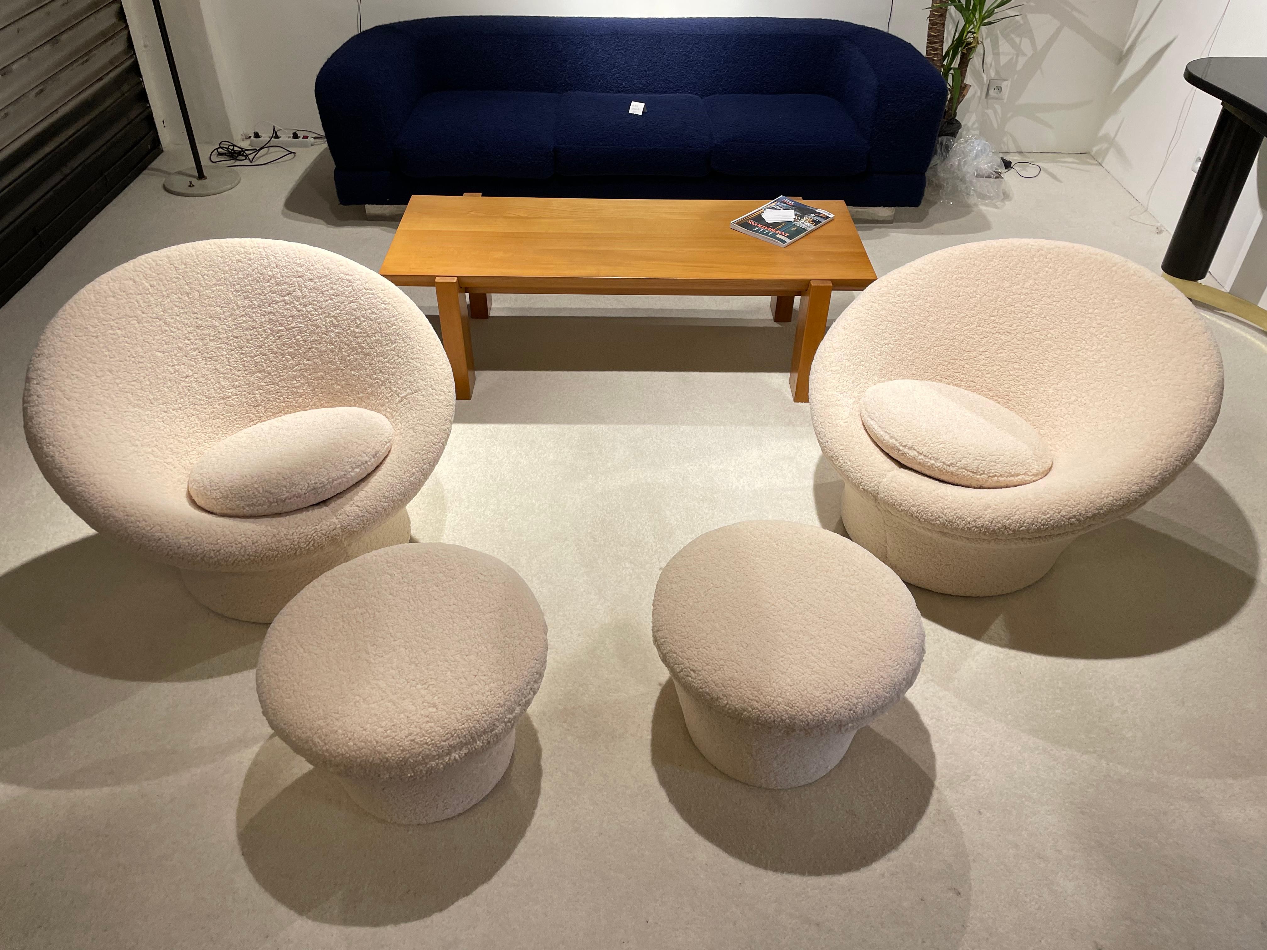 Pair of Mushroom Armchairs by Pierre Paulin, 1960s 8