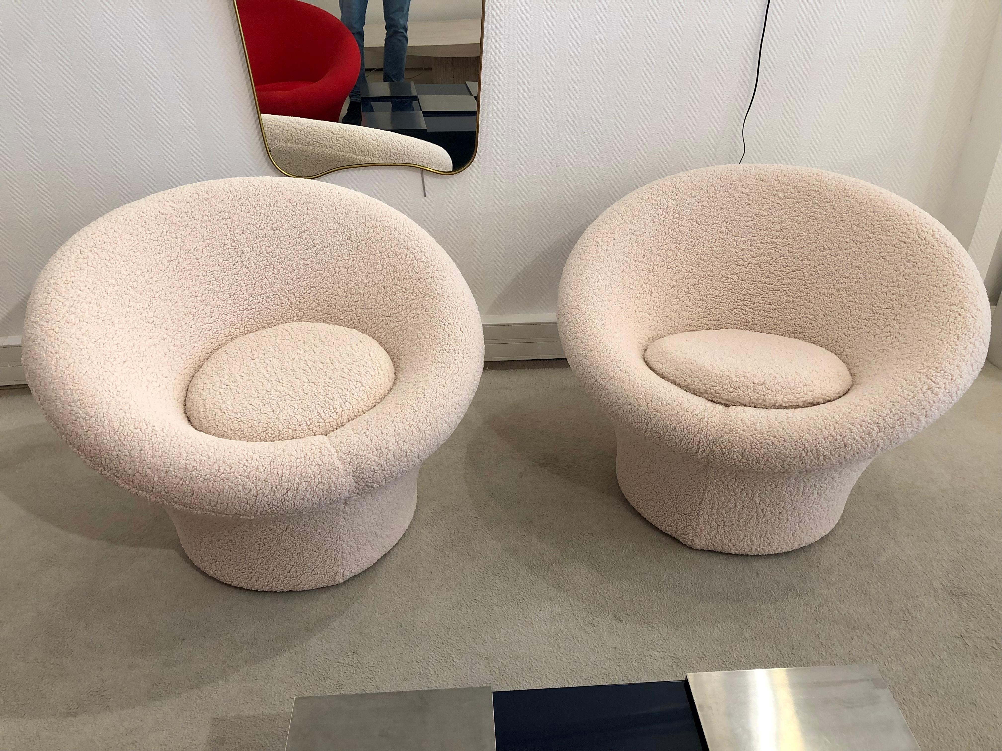 Paar pilzförmige Sessel von Pierre Paulin 
für Artifort 1960er Jahre.