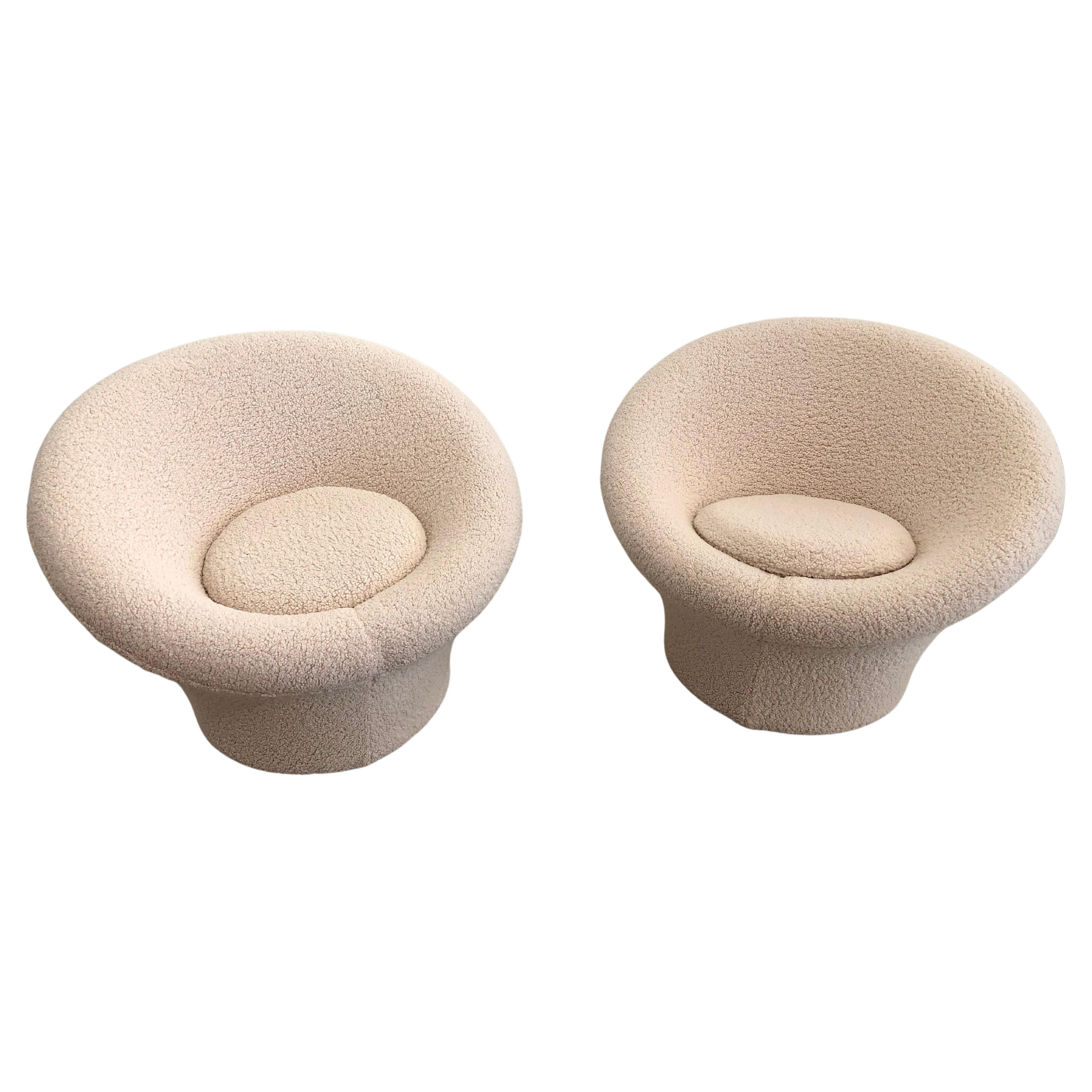 Paire de fauteuils champignons de Pierre Paulin, années 1960