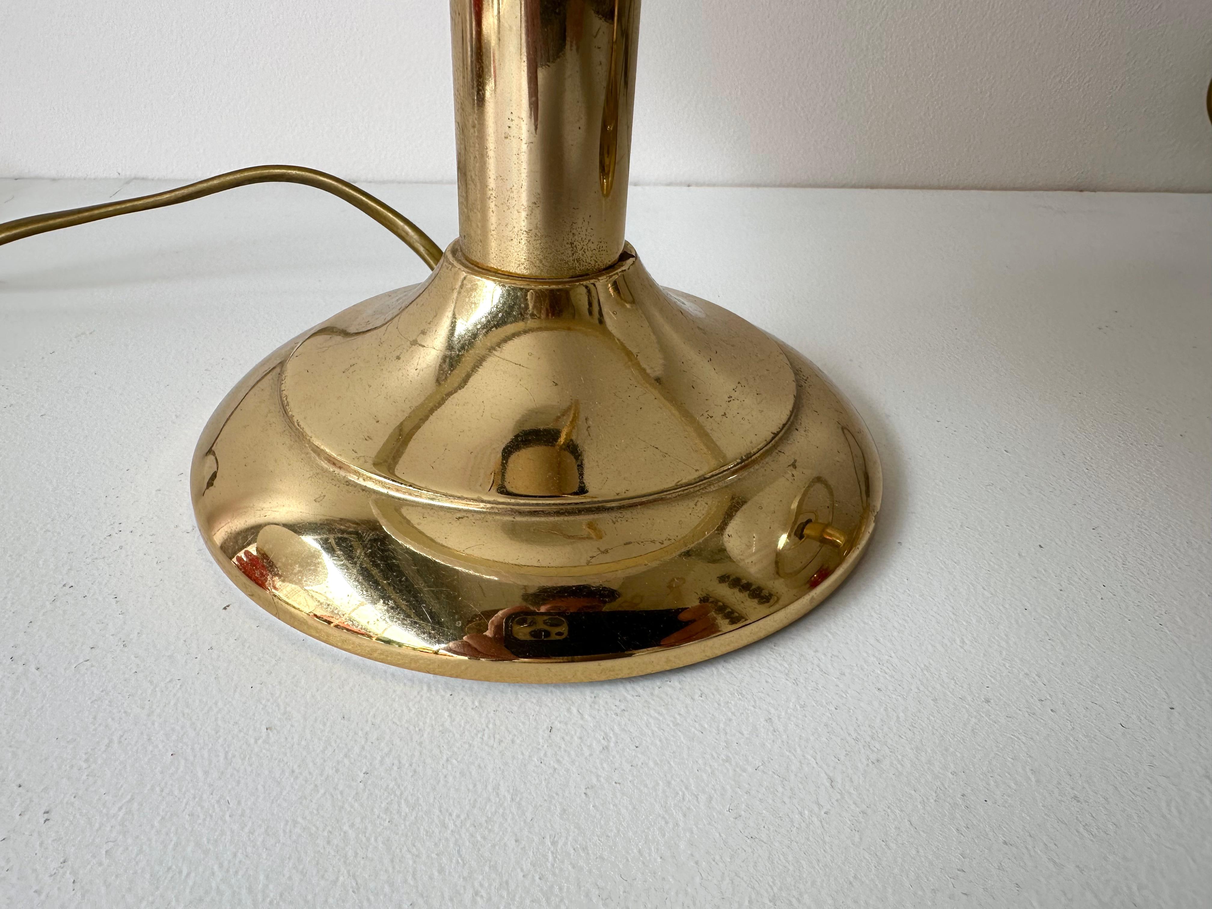 Paire de lampes champignons en laiton et verre de Murano de F. Fabbian, Italie, 1970 en vente 6
