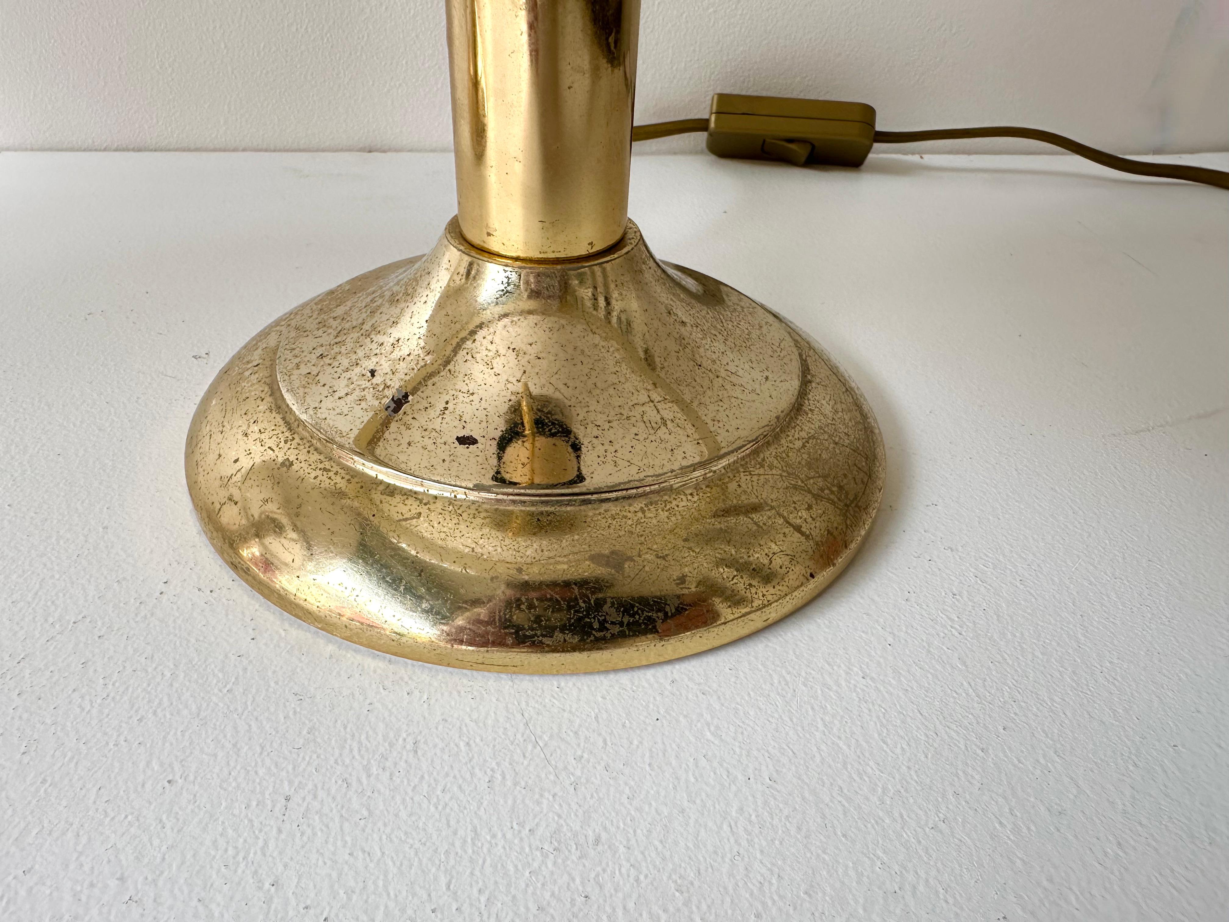 Fin du 20e siècle Paire de lampes champignons en laiton et verre de Murano de F. Fabbian, Italie, 1970 en vente