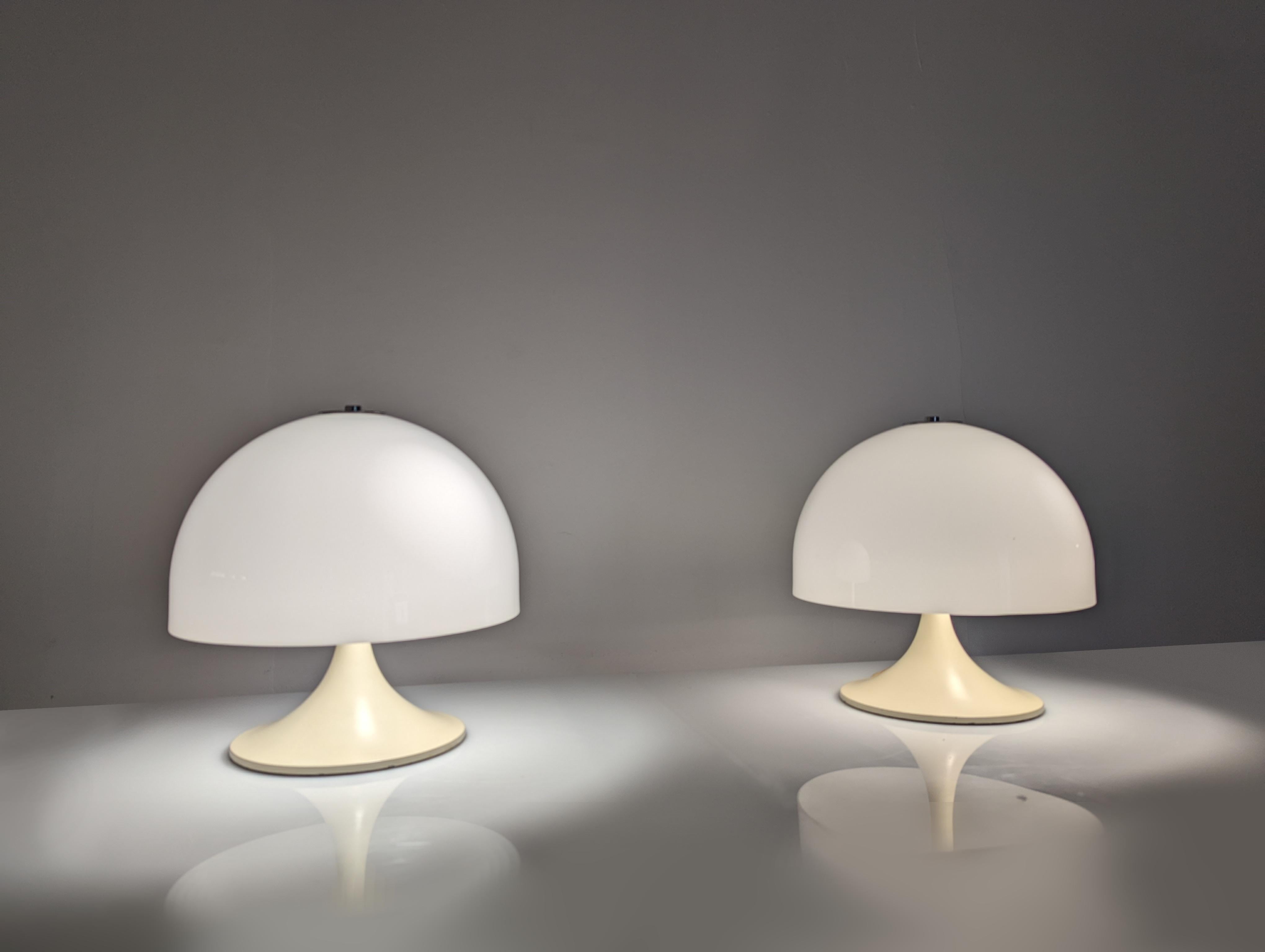 Pair of Mushroom Lamps by Miguel Mila for Tramo, 1960s 5
