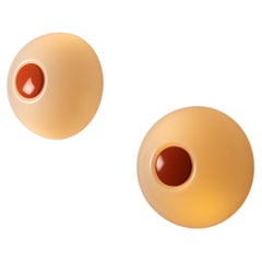 Pair of Mushroom Wall Lights by Martinelli Luce, Italy 1970s