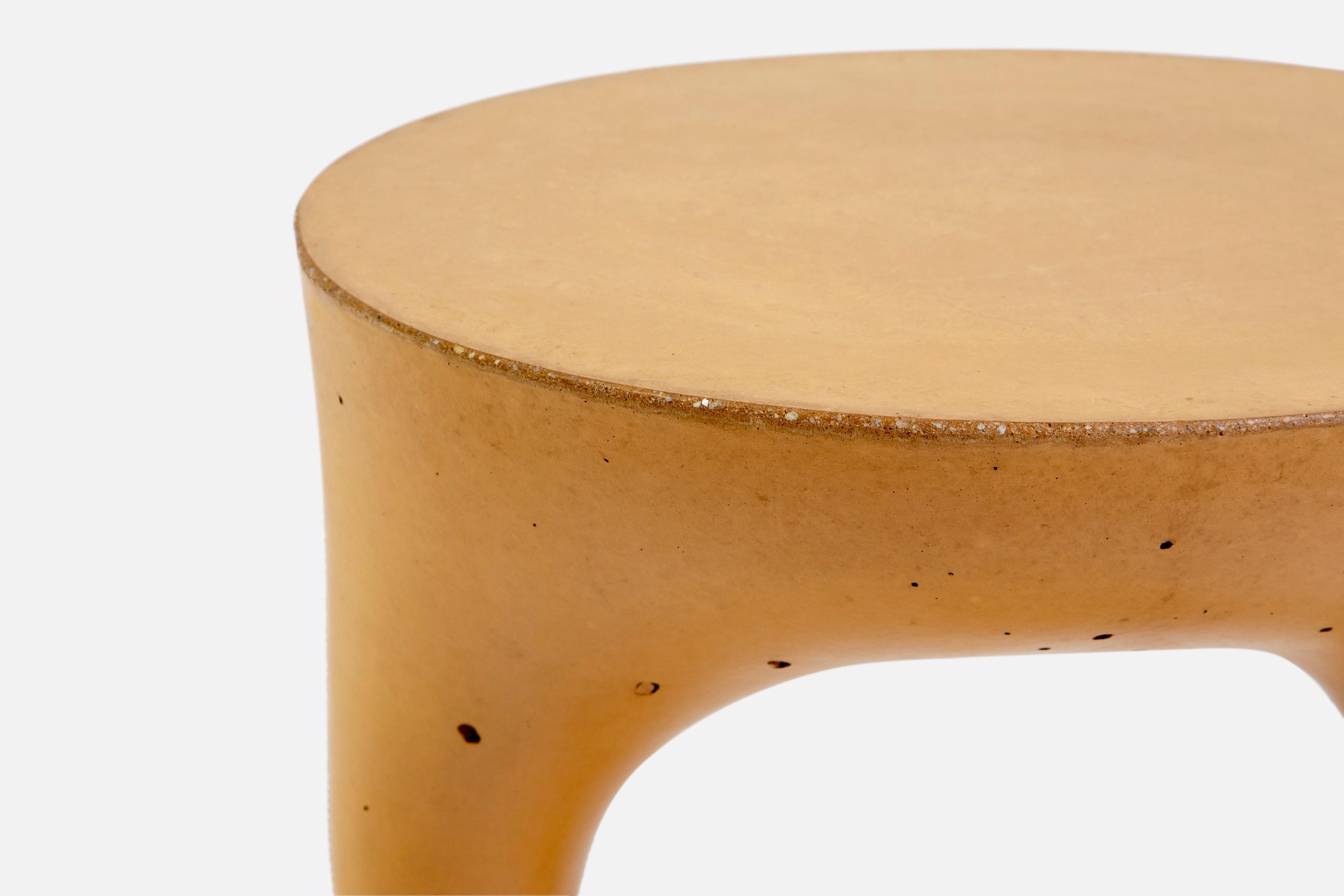 American Pair of Mustard Kreten Side Tables from Souda, in Stock