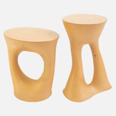 Pair of Mustard Kreten Side Tables from Souda, Made to Order
