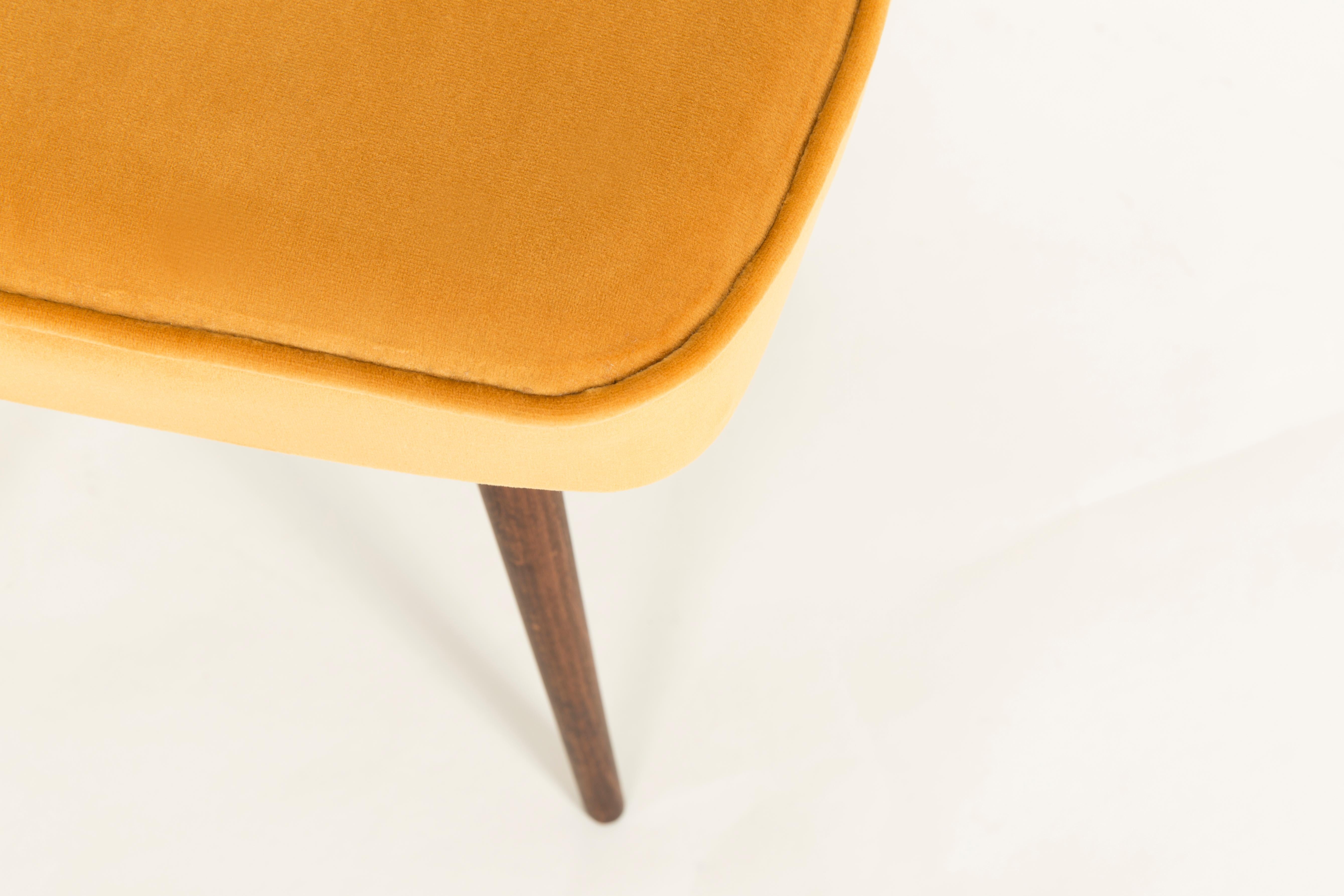 20th Century Pair of Mustard Yellow Stools, 1960s