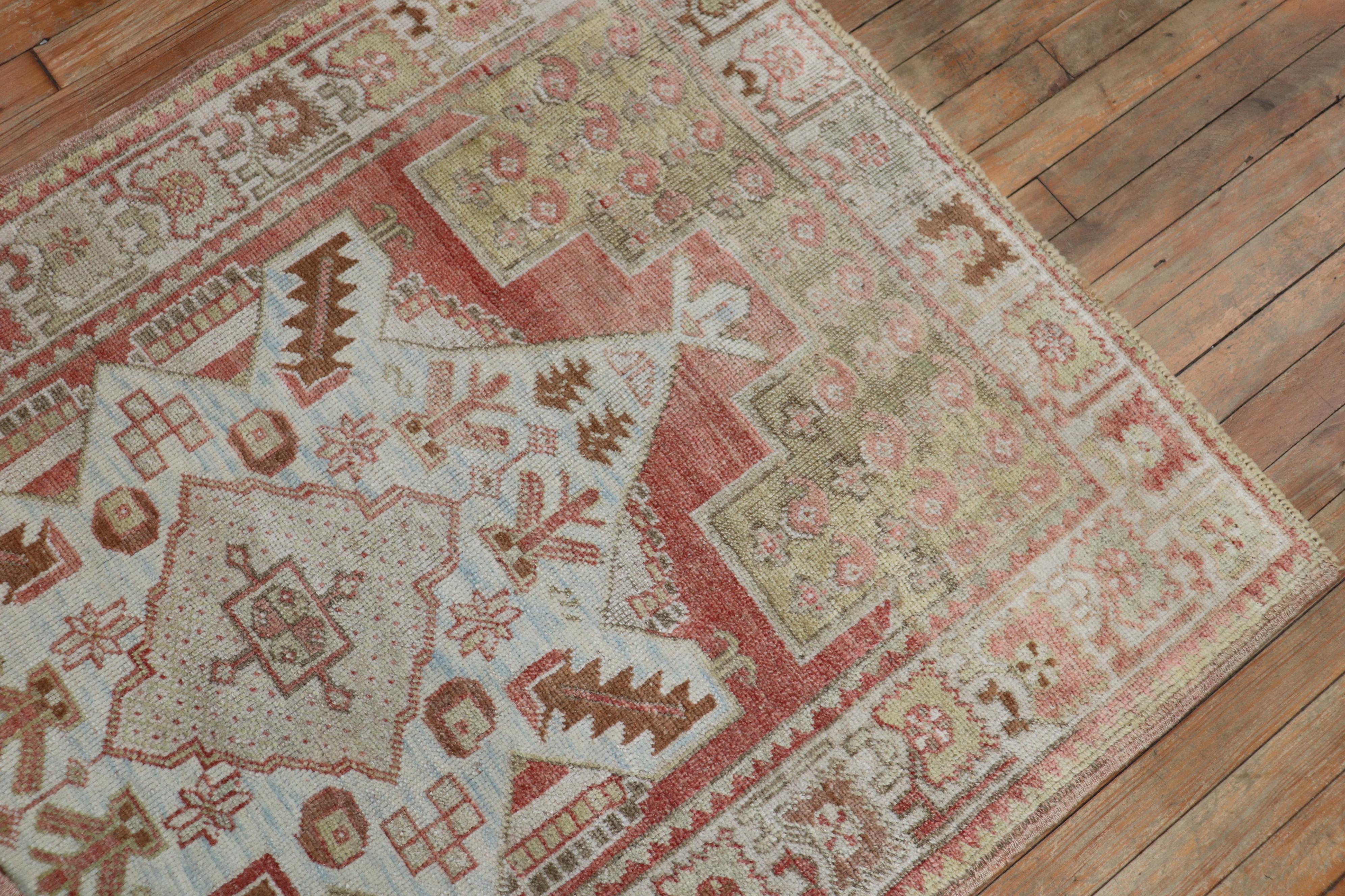Pair of Muted Vintage Turkish Oushak Rugs In Good Condition For Sale In New York, NY
