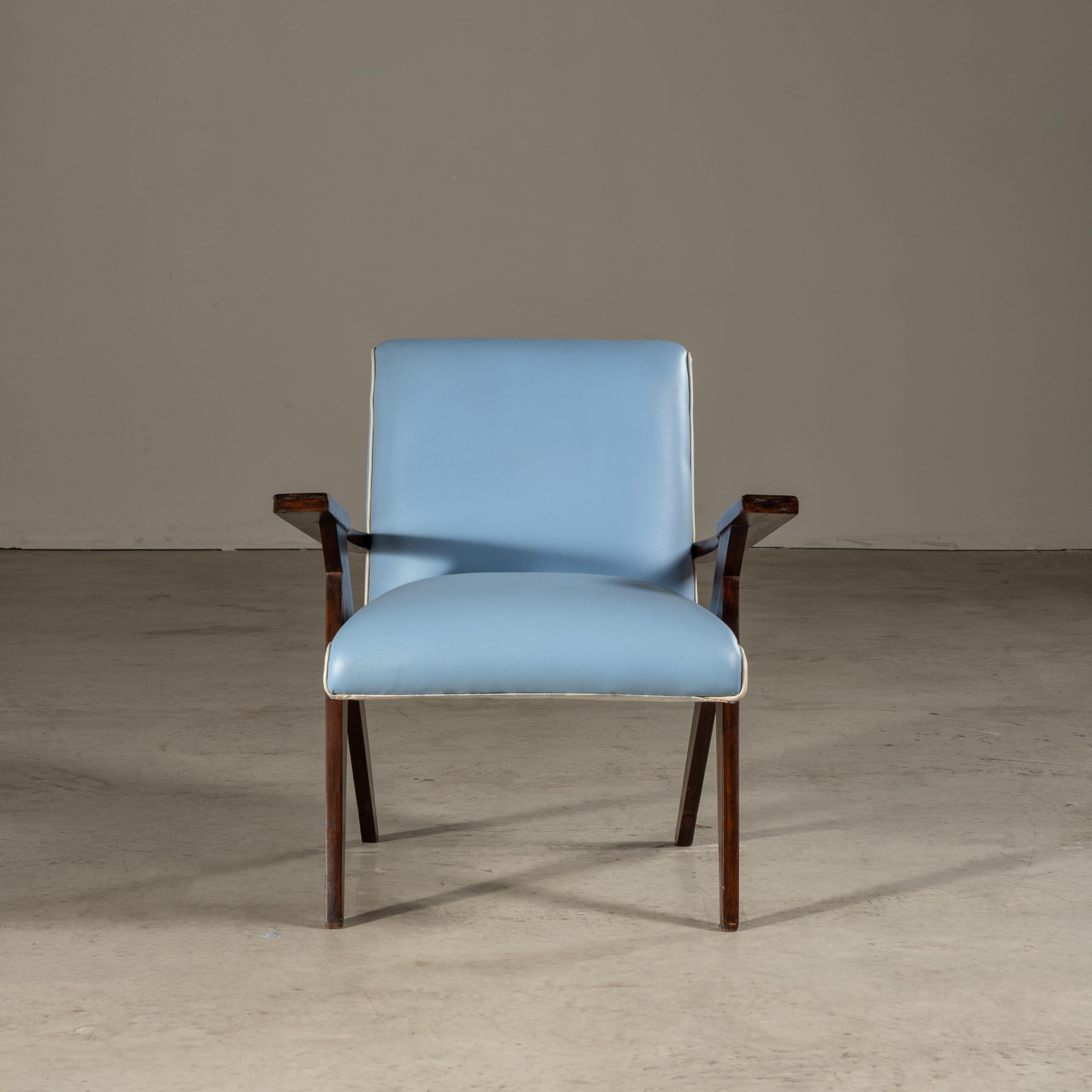 Paire de chaises longues « N » de Zanine Caldas, brésilien moderne du milieu du siècle dernier en vente 2