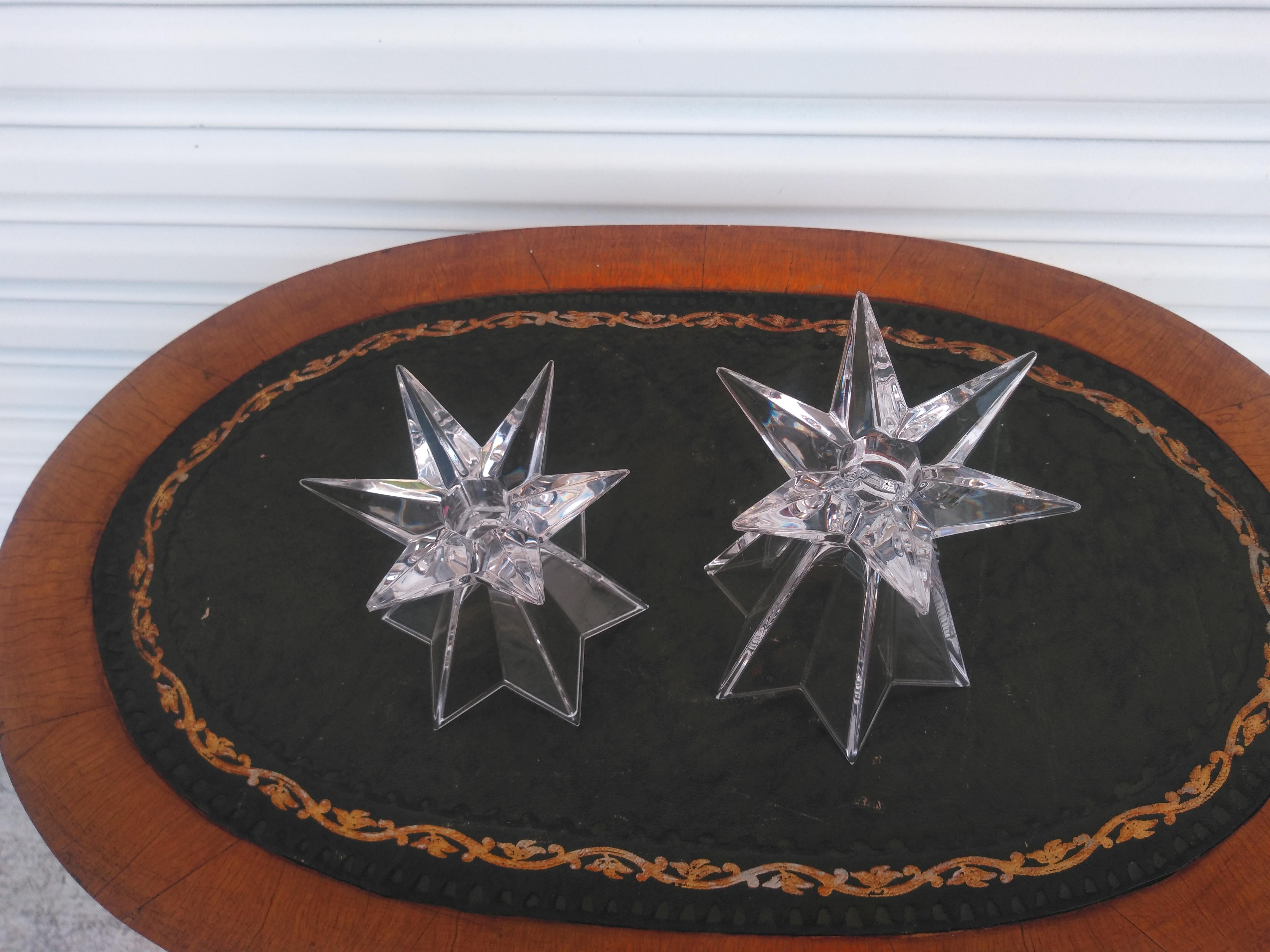 Cristal Paire de chandeliers Nachtmann Galaxia Crystal Starburst en vente