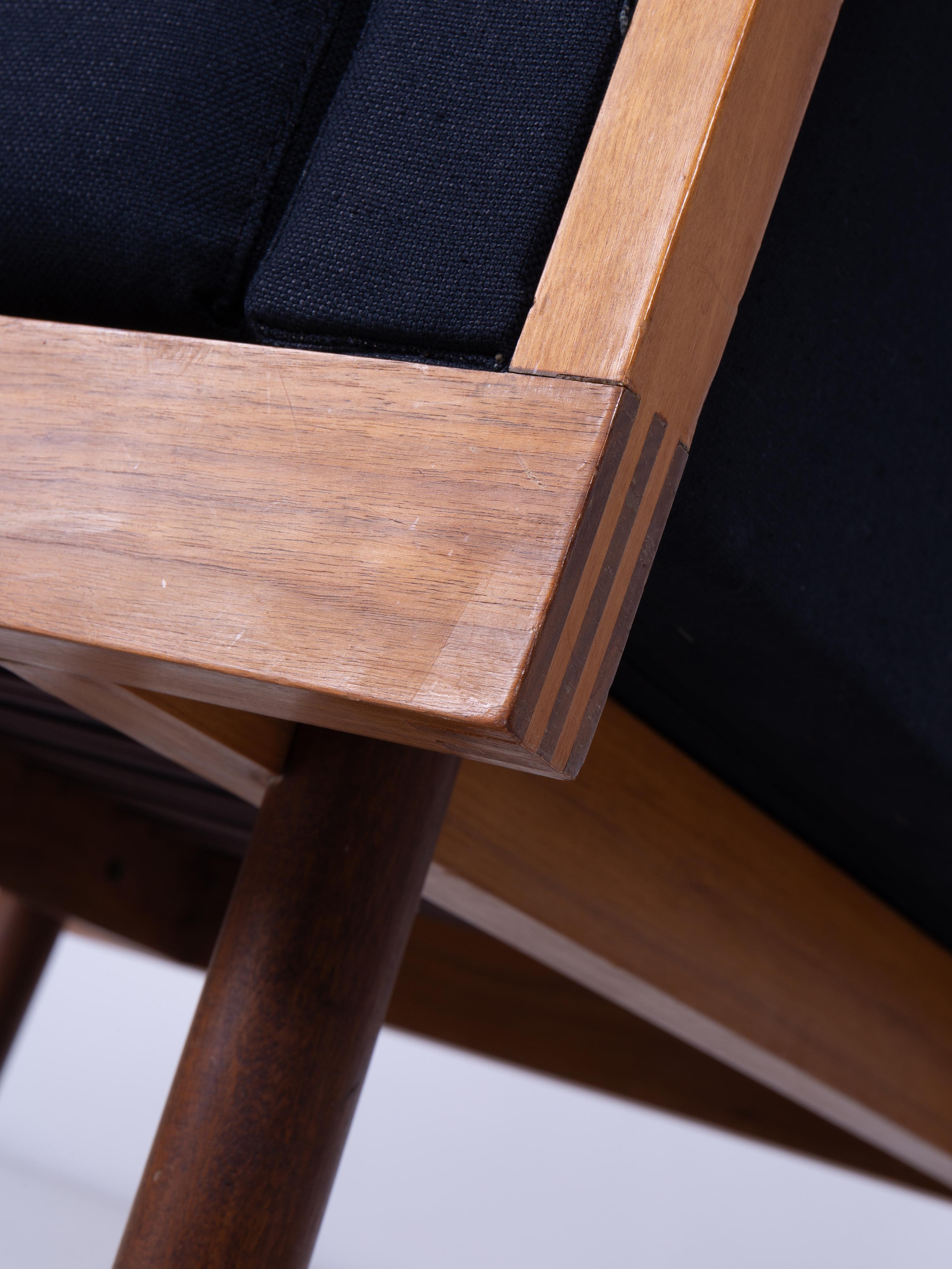 Pair of Naeko Armchairs by Kazuhide Takahama, Gavina spa 1958 in vendita 6