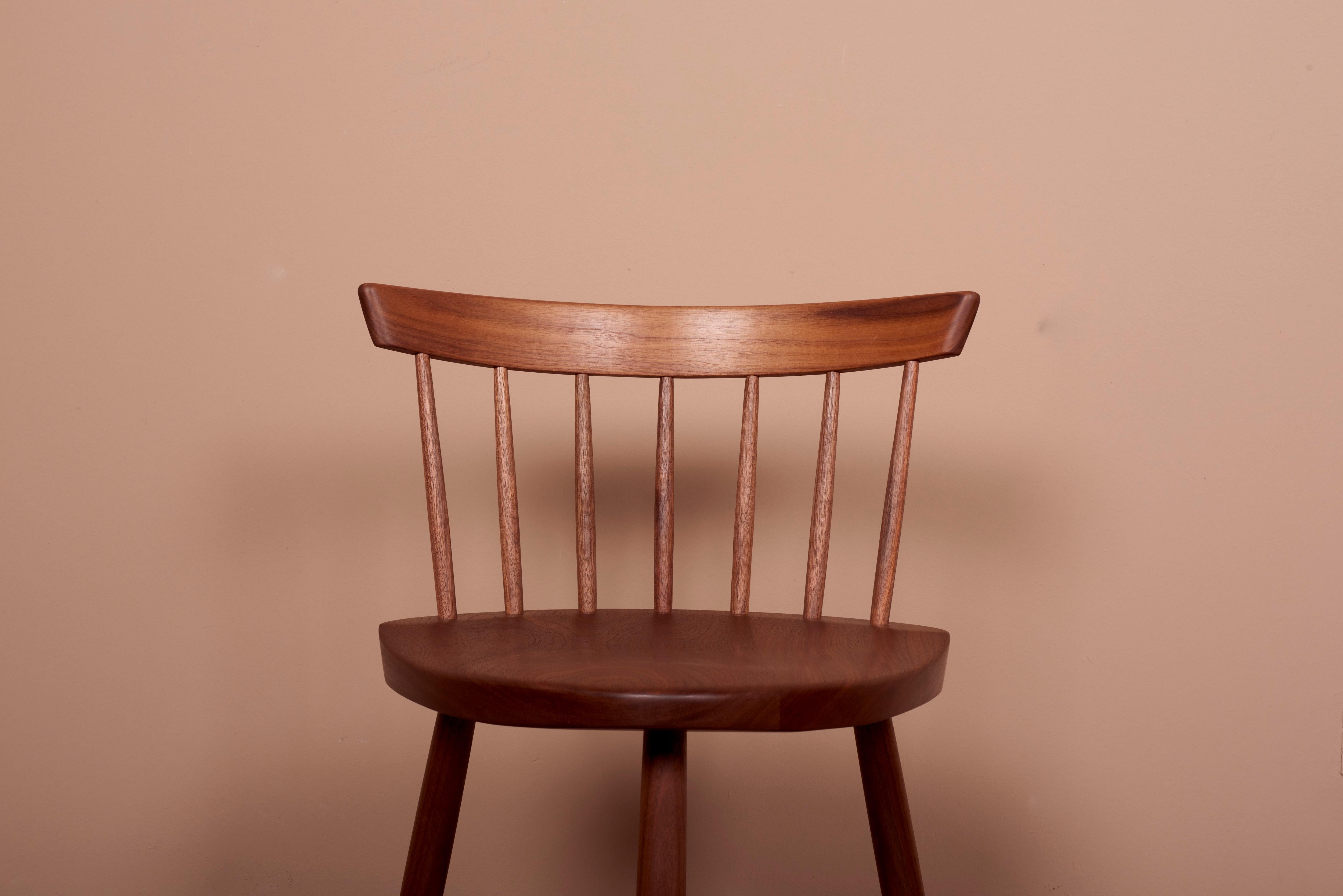 Wood Pair of Mira Chairs by Mira Nakashima based on a design by George Nakashima For Sale