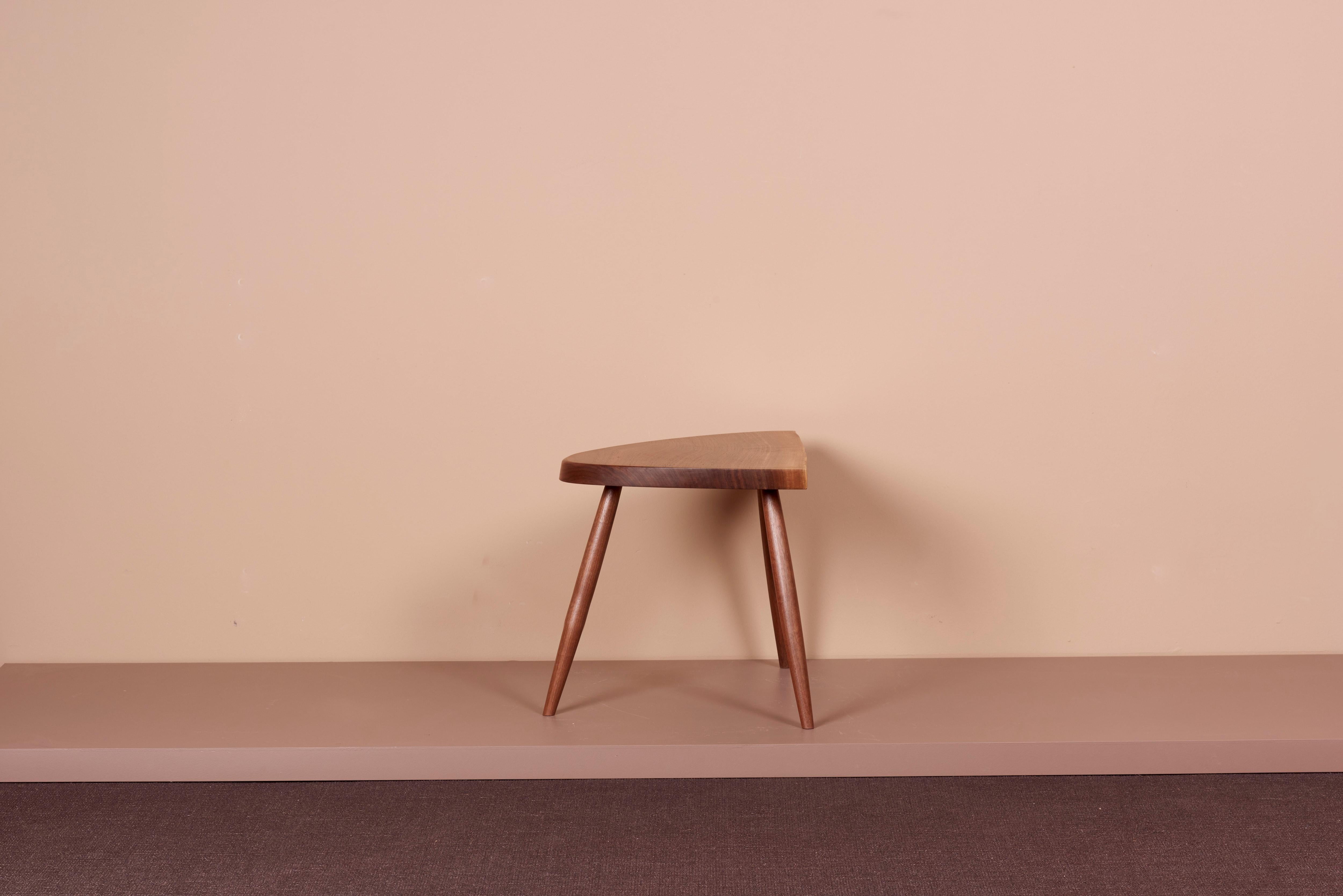 Contemporary Pair of Nakashima Studio Mira Nakashima Wepman Side Tables in Walnut, US 2021