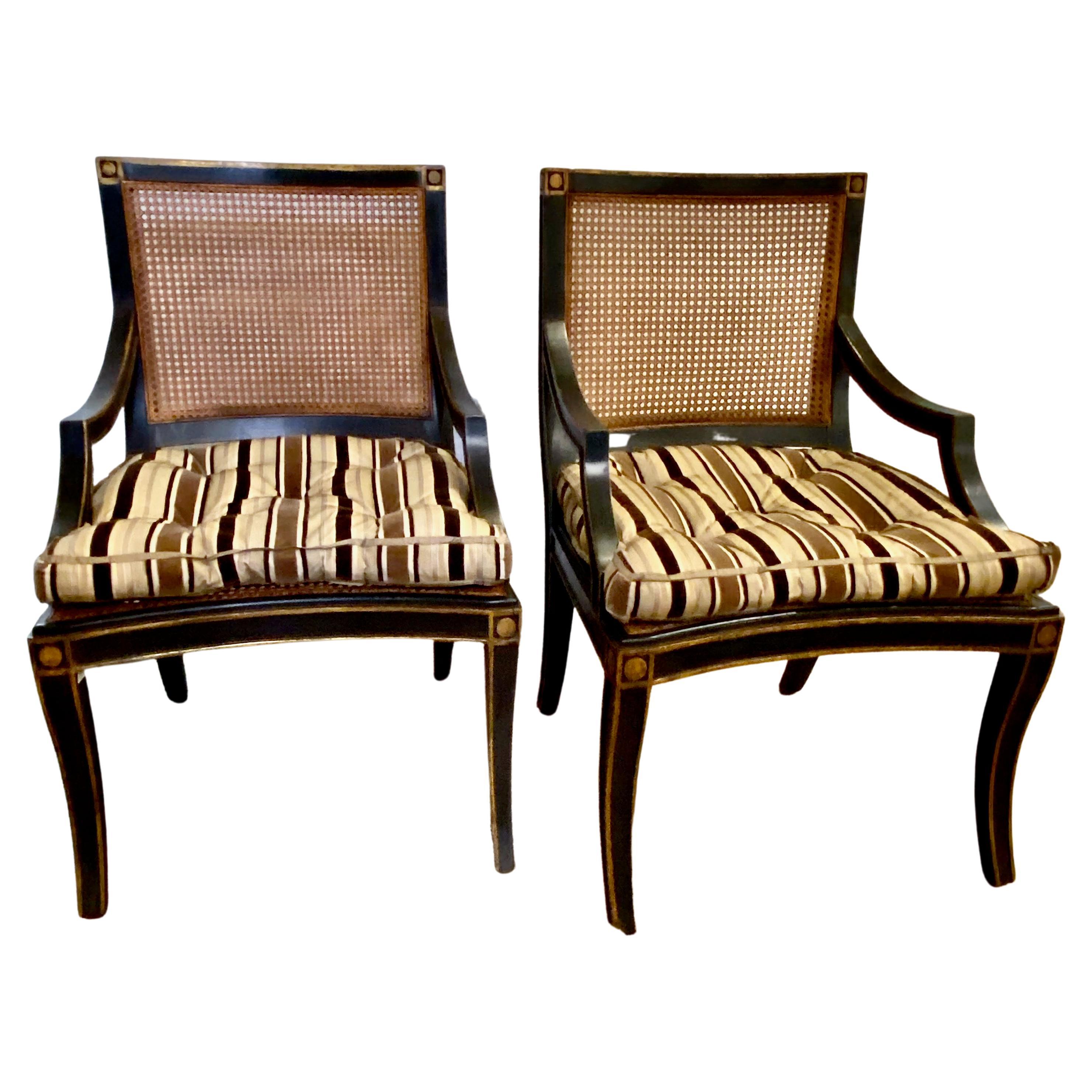 Pair of Nancy Corzine Chairs For Sale