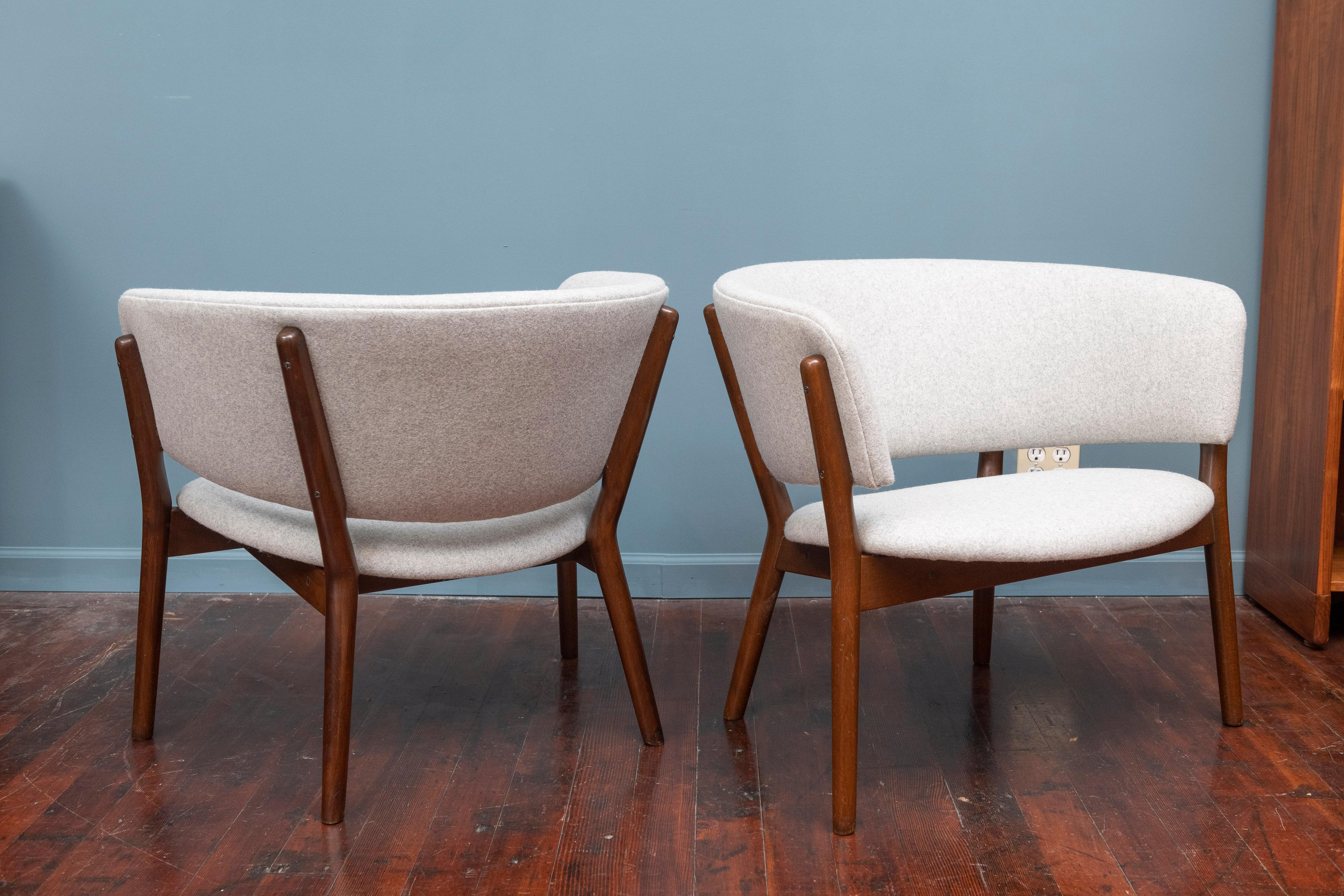 Danish Pair of Nanna Ditzel Lounge Chairs