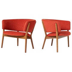 Pair of Nanna Ditzel Model #83 Lounge Chairs for Soren Willadsen