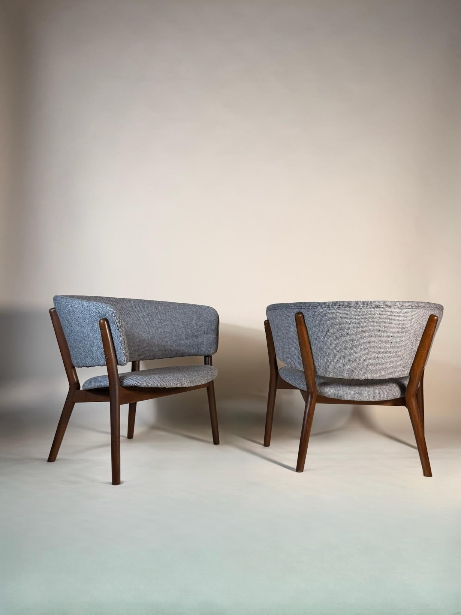 Paar Nanna Ditzel ND83 Stühle für Selig, Paar (Skandinavische Moderne) im Angebot