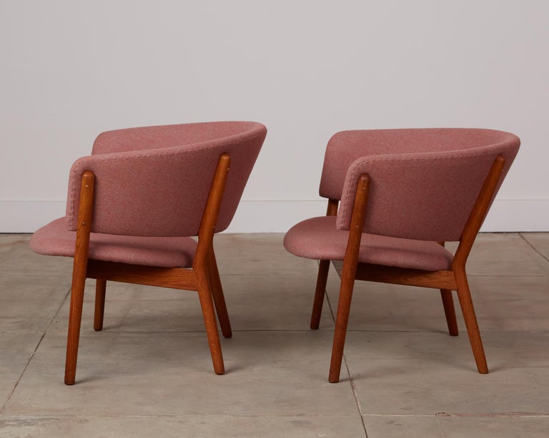 Pair of Nanna Ditzel ND83 Lounge Chairs for Søren Willadsen In Excellent Condition For Sale In Los Angeles, CA