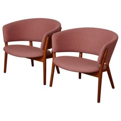 Pair of Nanna Ditzel ND83 Lounge Chairs for Søren Willadsen