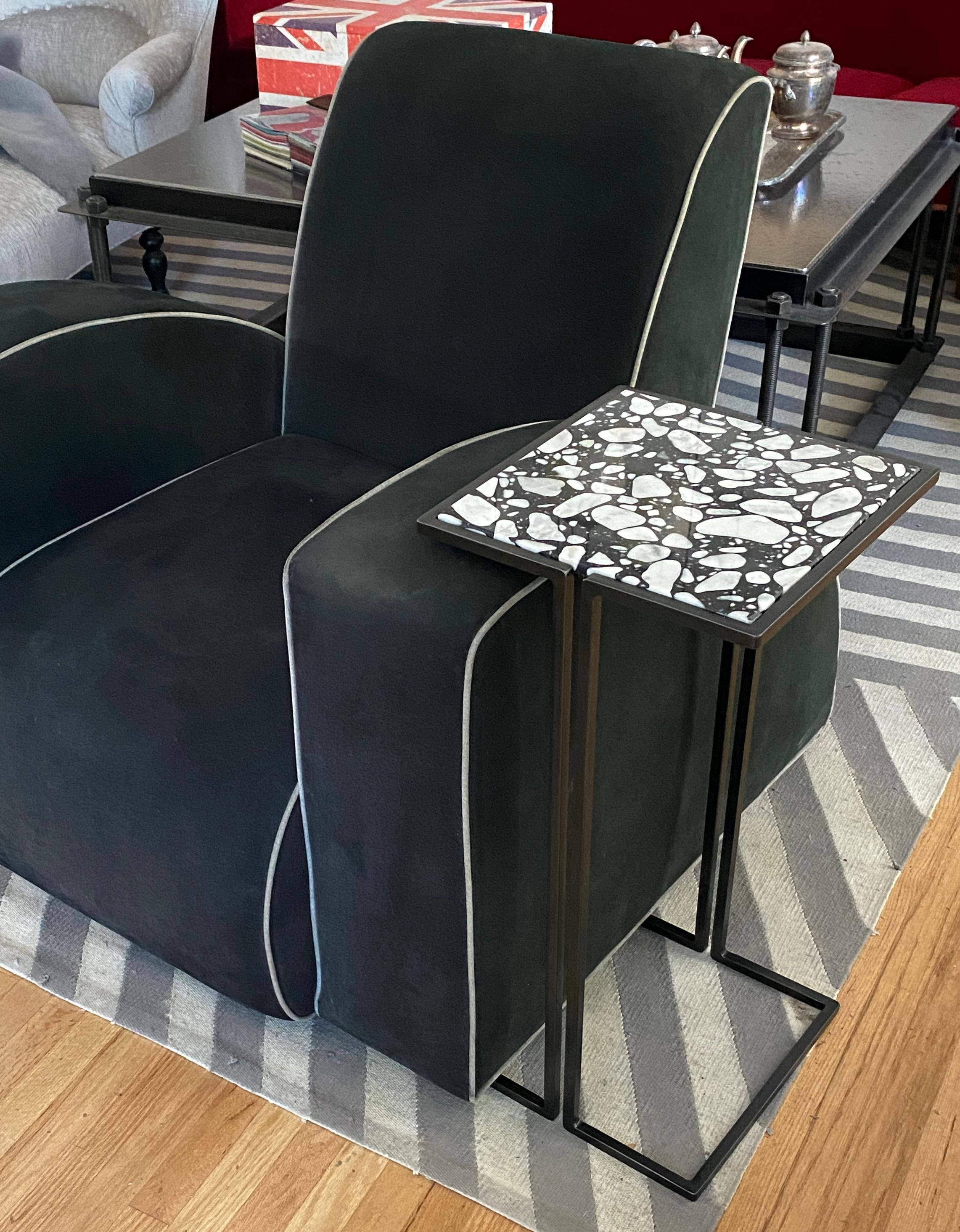 Paire de tables d'appoint nantaises, par Bourgeois Boheme Atelier 'Model A'. en vente 5