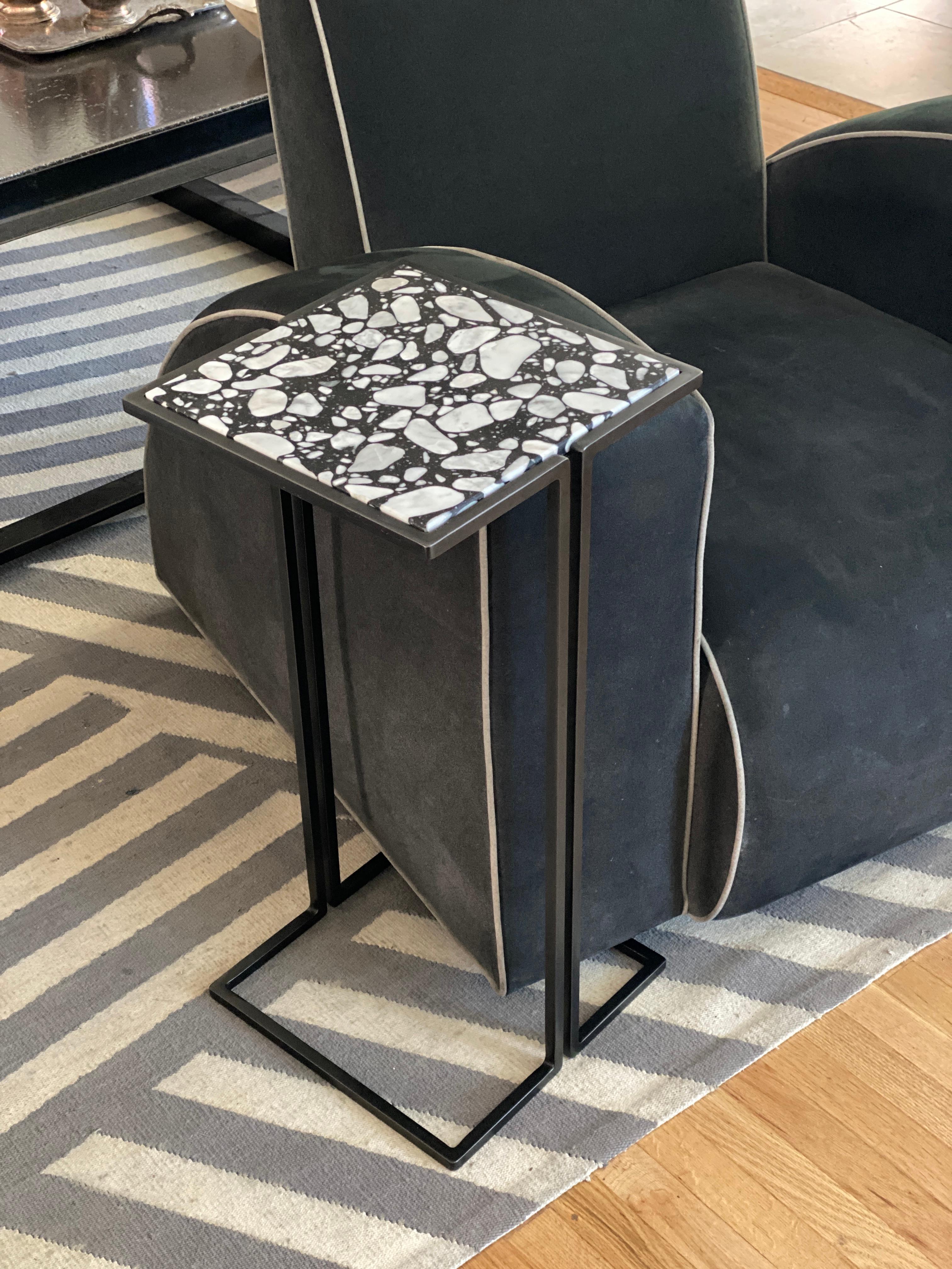 Paire de tables d'appoint nantaises, par Bourgeois Boheme Atelier 'Model A'. en vente 2