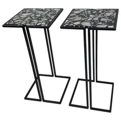 Pair of Nantes Side Tables, by Bourgeois Boheme Atelier 'Model A'