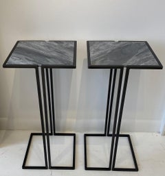 Pair of Nantes Side Tables, Model C, by Bourgeois Boheme Atelier