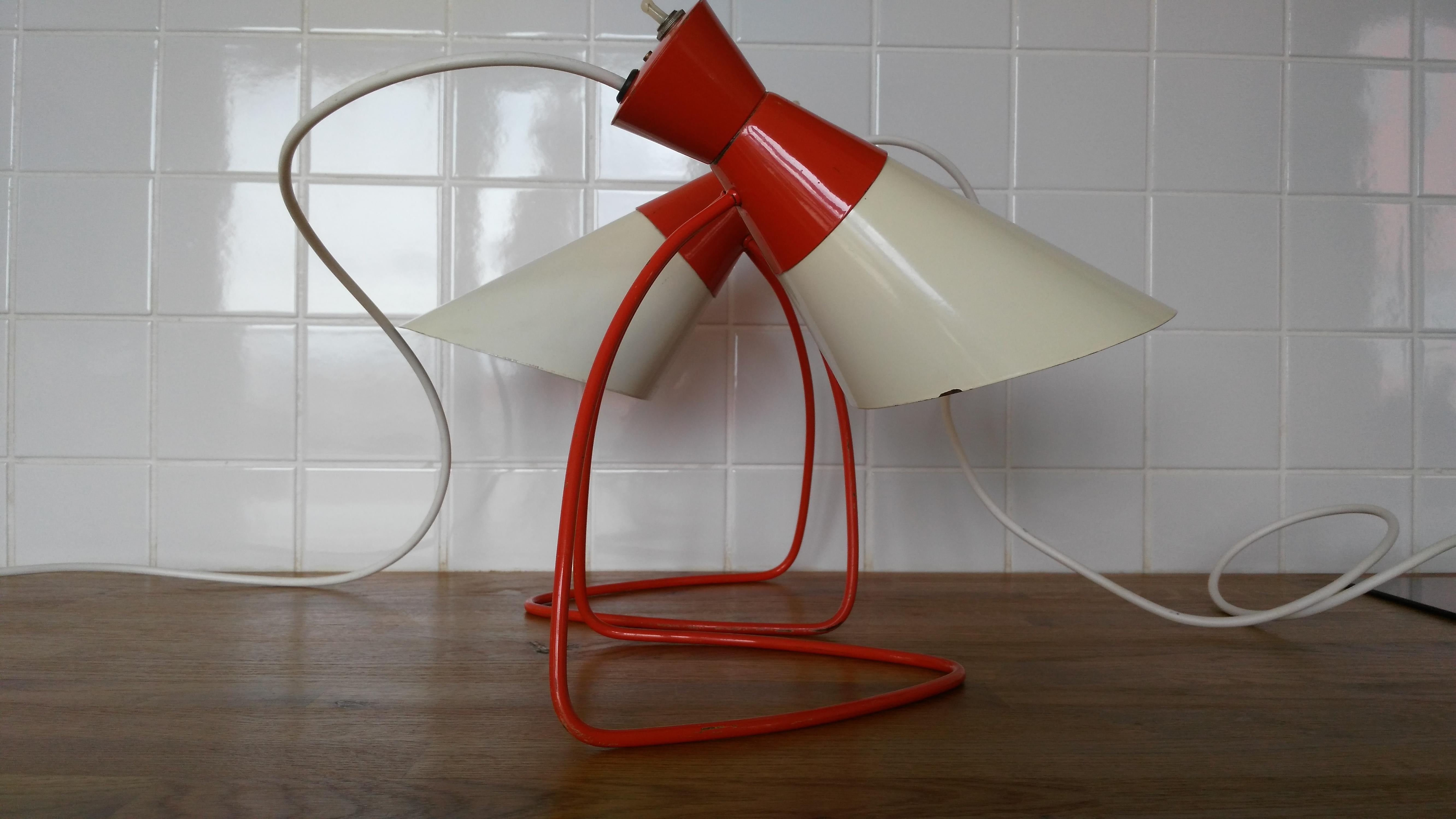 Pair of Napako Table Lamps by Josef Hůrka, 1960s In Good Condition For Sale In Praha, CZ