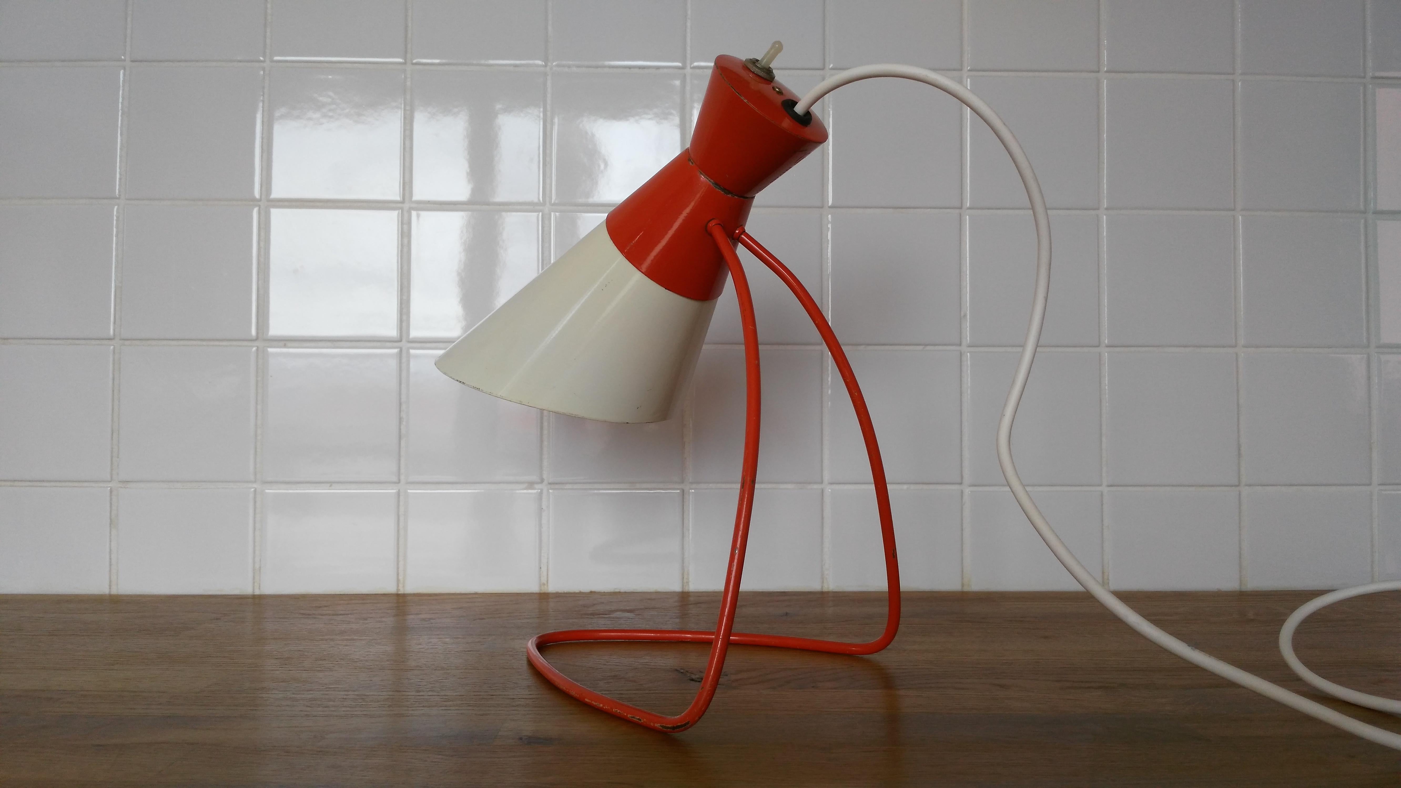 Mid-20th Century Pair of Napako Table Lamps by Josef Hůrka, 1960s For Sale