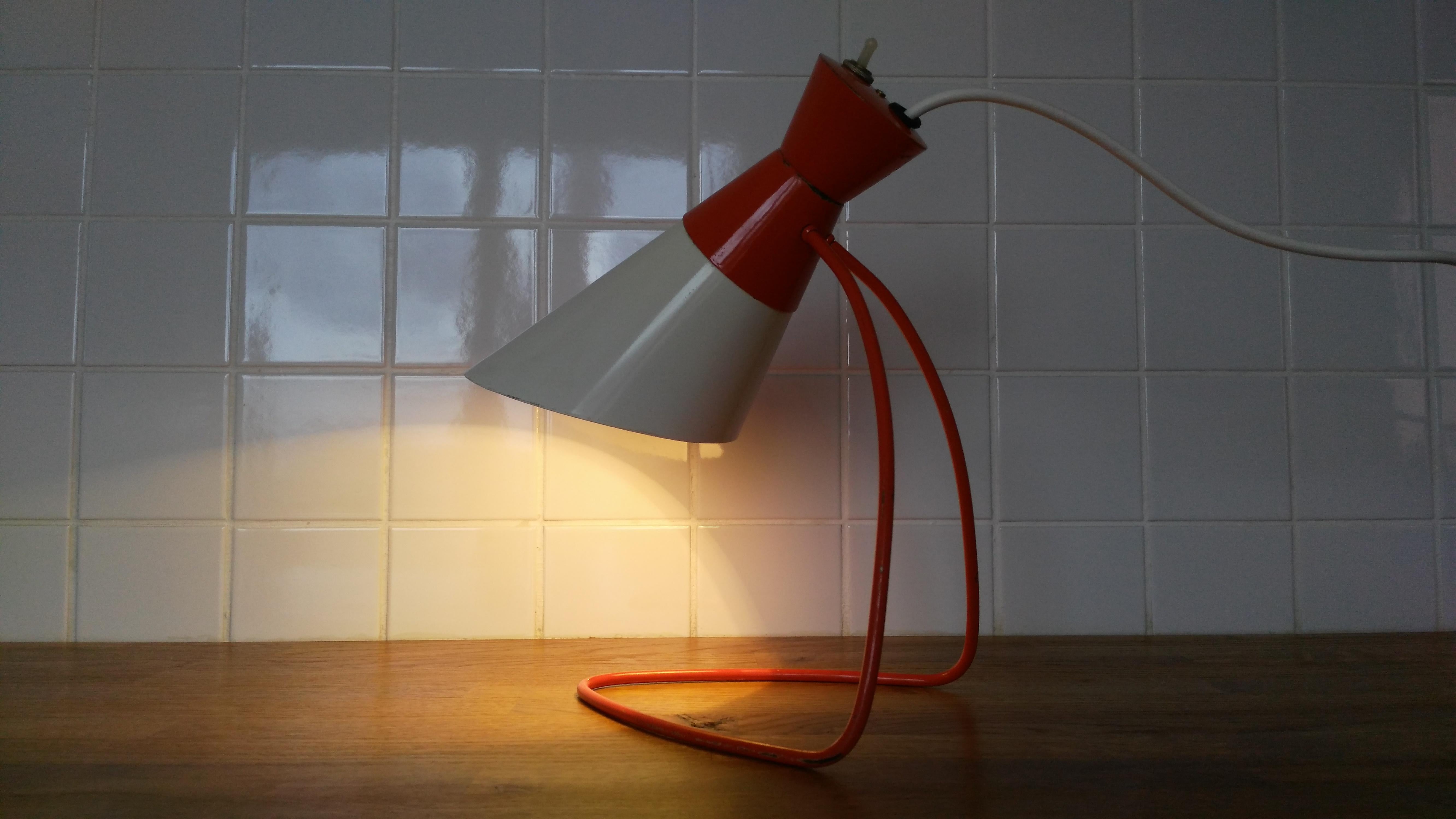 Pair of Napako Table Lamps by Josef Hůrka, 1960s For Sale 1