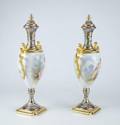 Pareja de ánforas Napoleón III