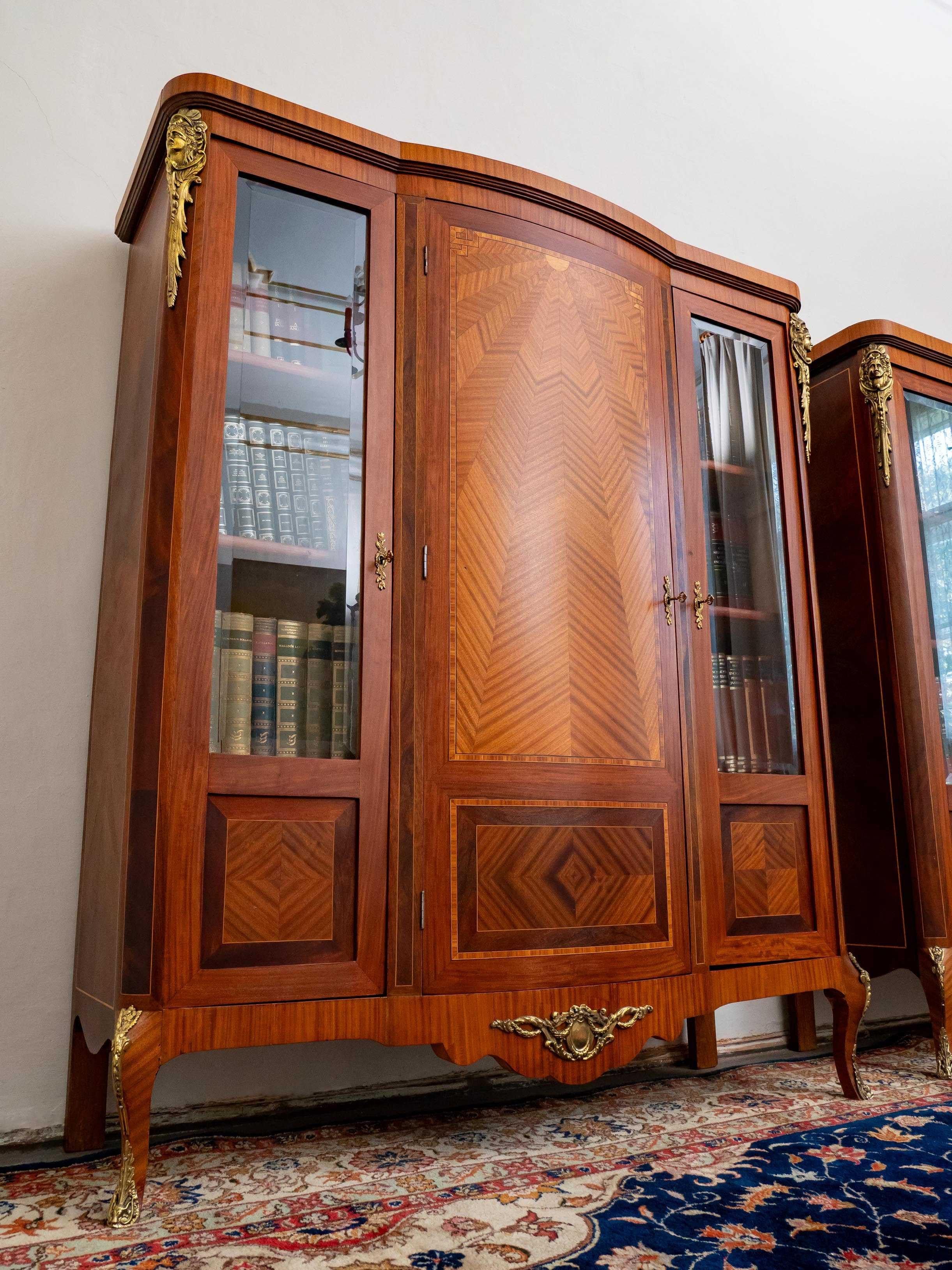 Paar antike Bücherregale Napoleon III (Facettiert) im Angebot