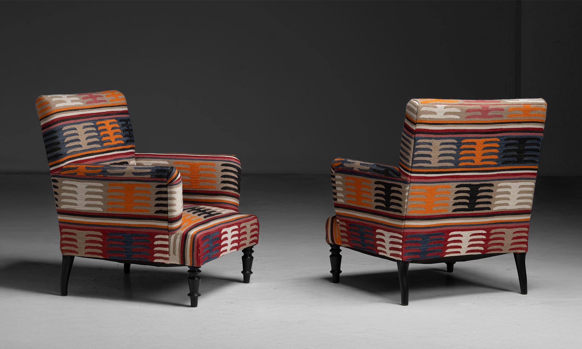 Pair of Napoleon III Armchairs in Holland & Sherry, France circa 1870 For Sale 6