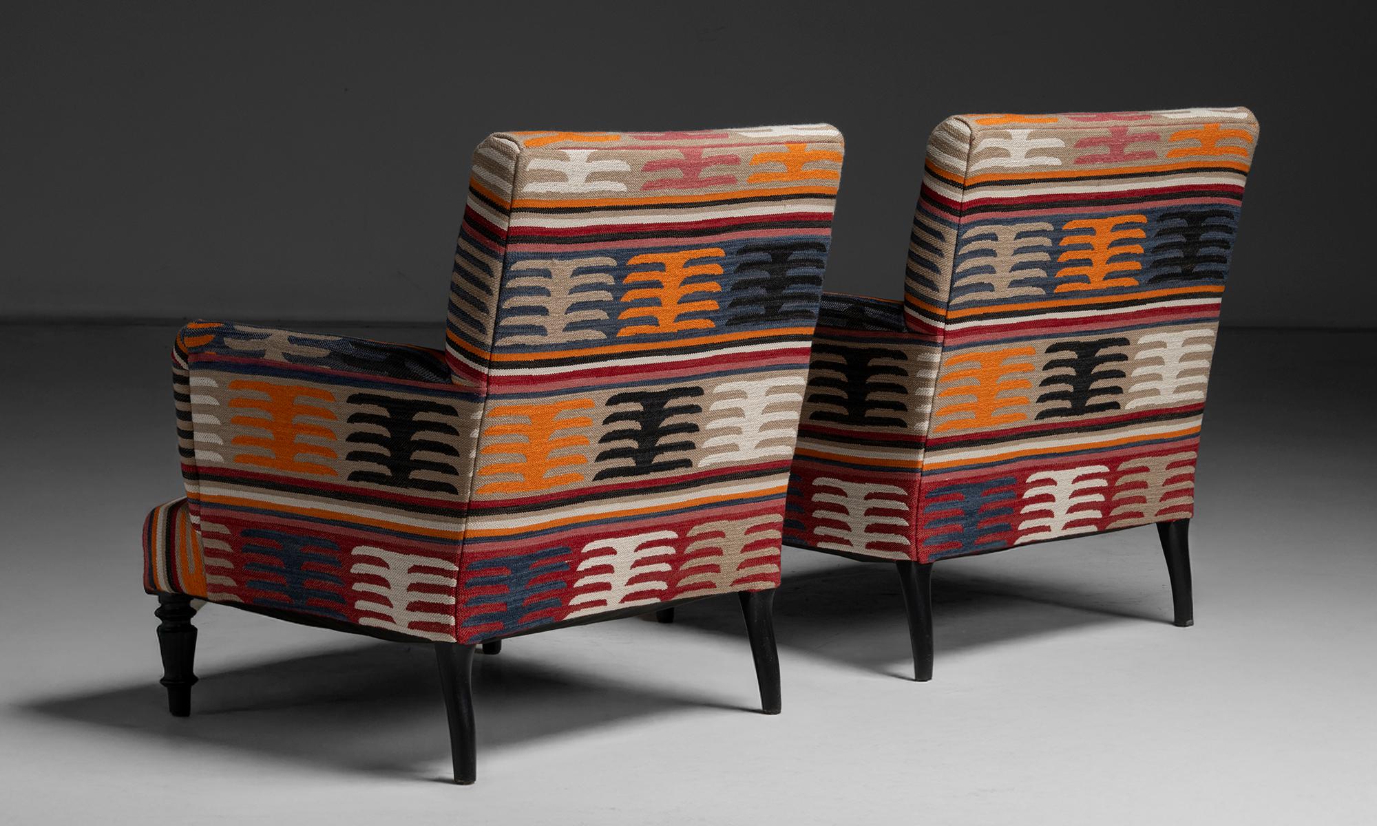Pair of Napoleon III Armchairs in Holland & Sherry, France circa 1870 For Sale 7