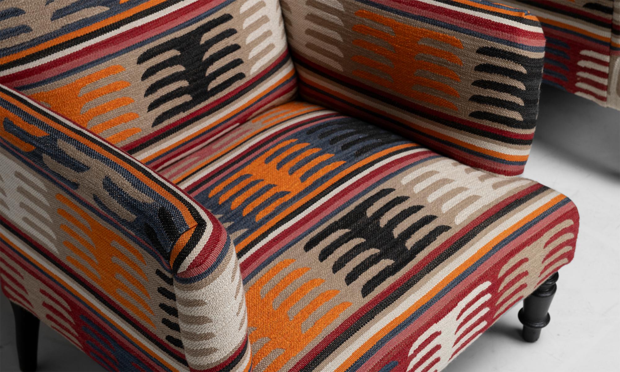 Pair of Napoleon III Armchairs in Holland & Sherry, France circa 1870 For Sale 3