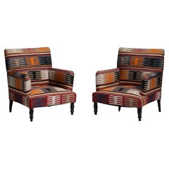 Pair of Napoleon III Armchairs in Holland & Sherry, France circa 1870