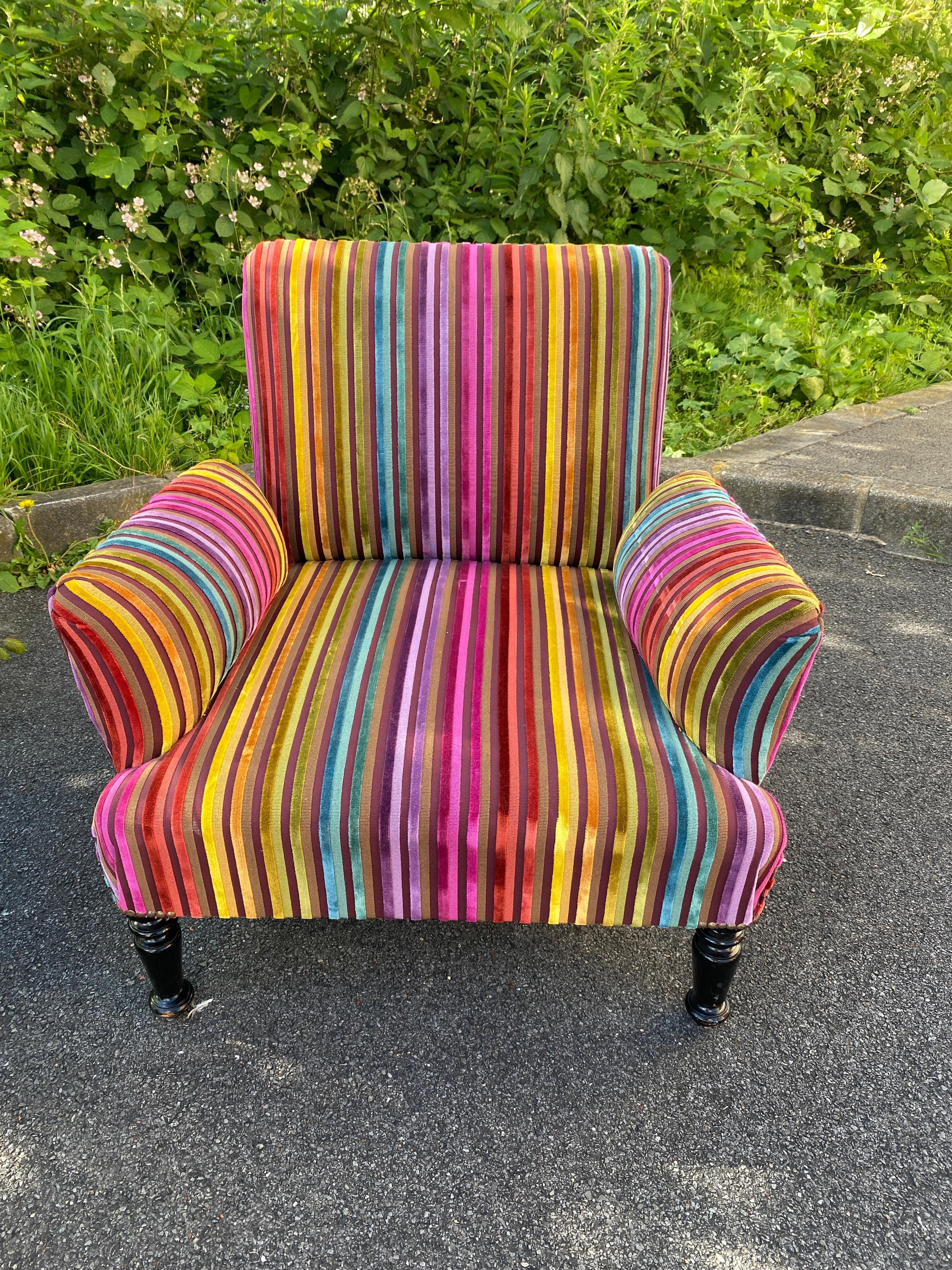 Paar Napoleon III.-Sessel, restauriert im Angebot 4