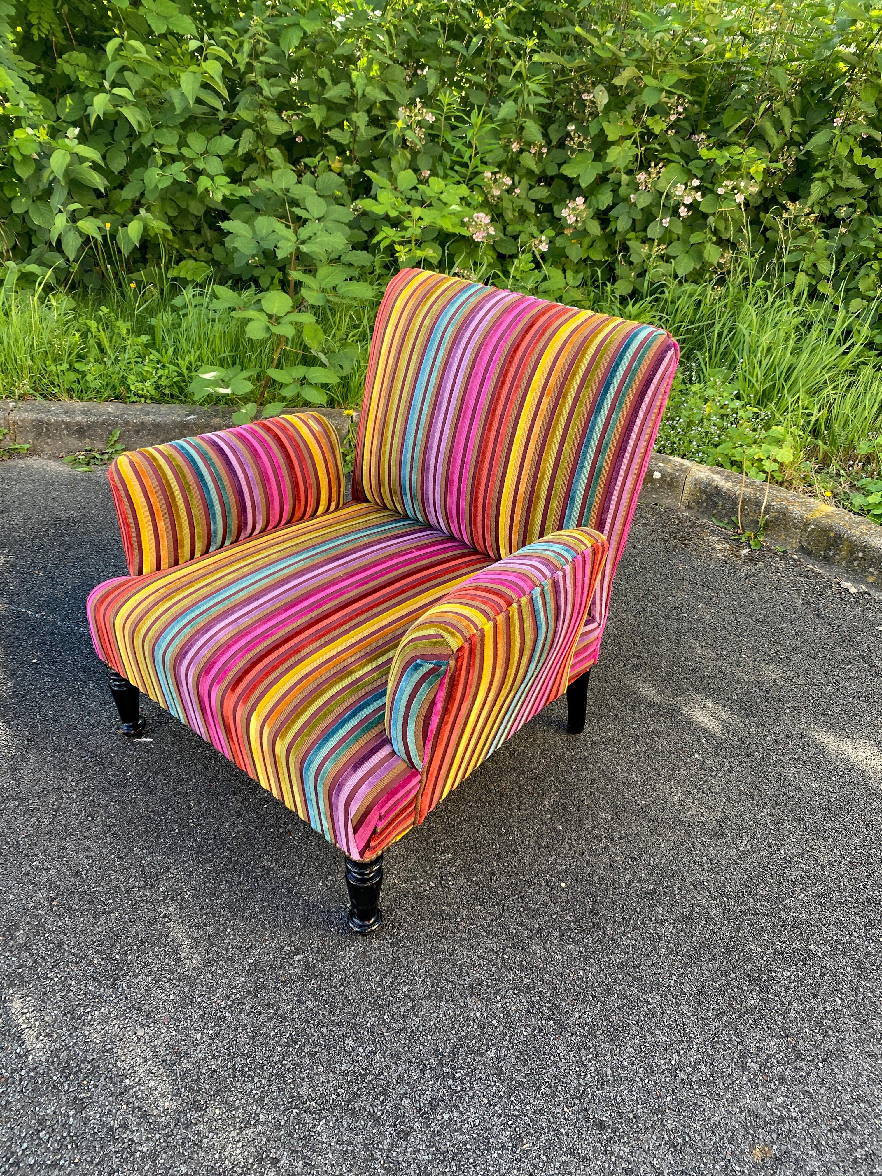 Paar Napoleon III.-Sessel, restauriert (Holz) im Angebot