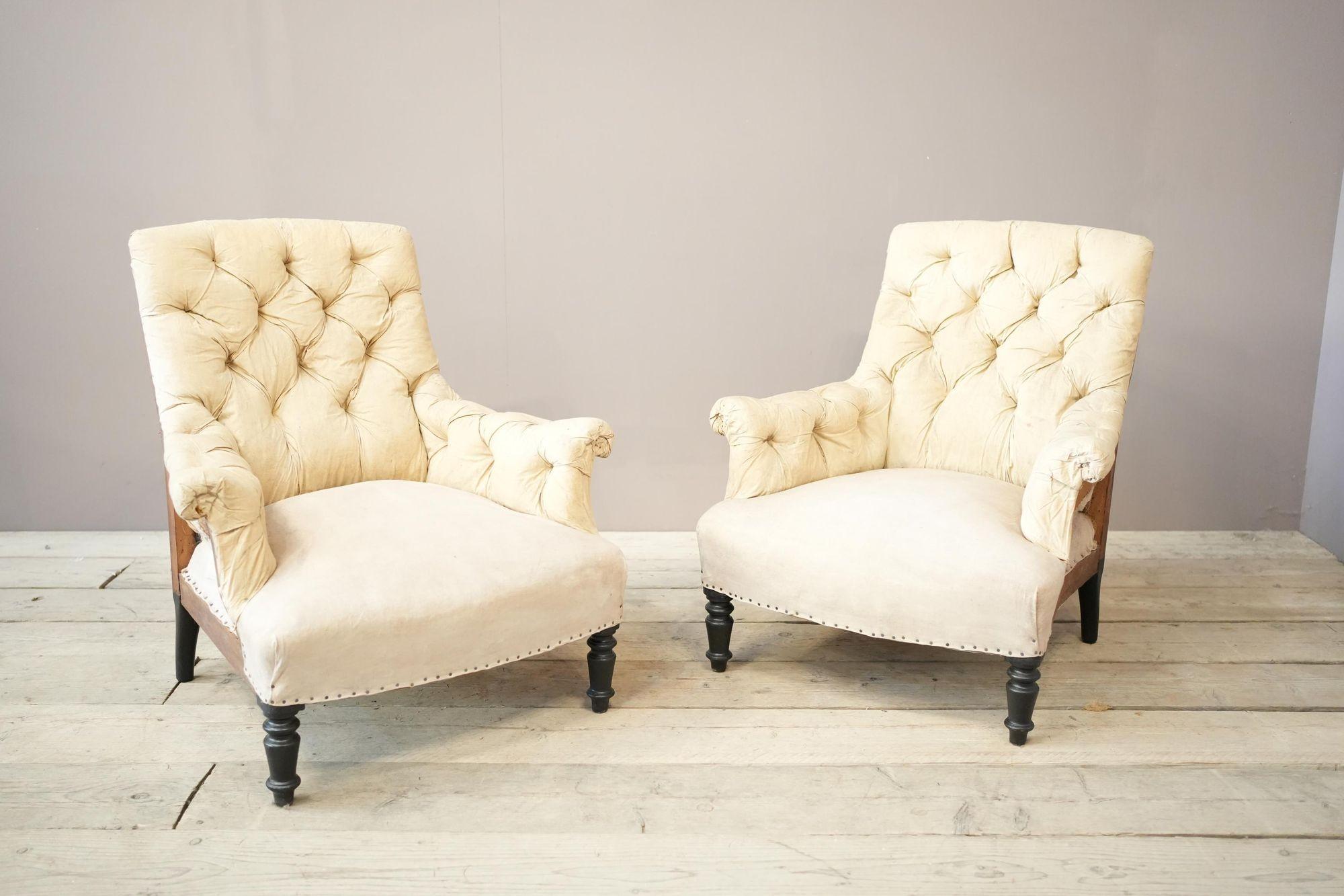 If you would like these chairs upholstered please click yes in the upholstery drop down menu. These would require 10 metres of material (5m per chair). You can supply your own or please get in touch and we will send you the list of fabric companies