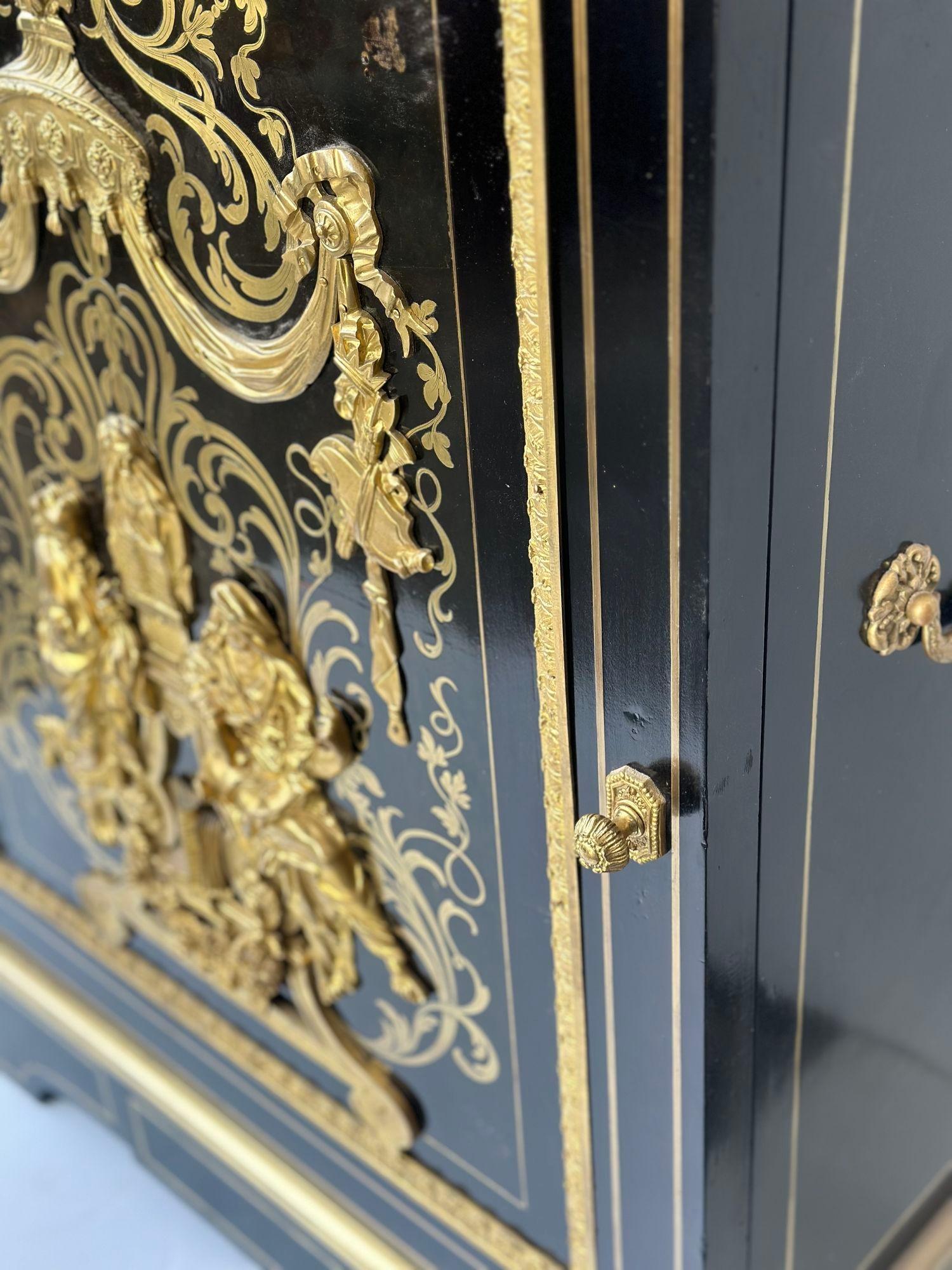 French Pair of Napoleon III Cabinets in the Manner of Mathieu Béfort For Sale