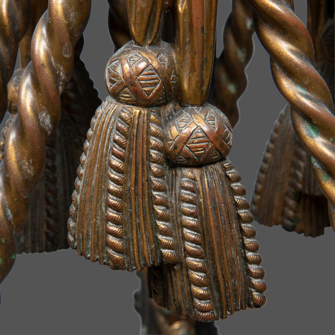 Coppia di Athéniennes in bronzo patinato e bronzo dorato di Napoléon III In condizioni buone in vendita a Brighton, West Sussex